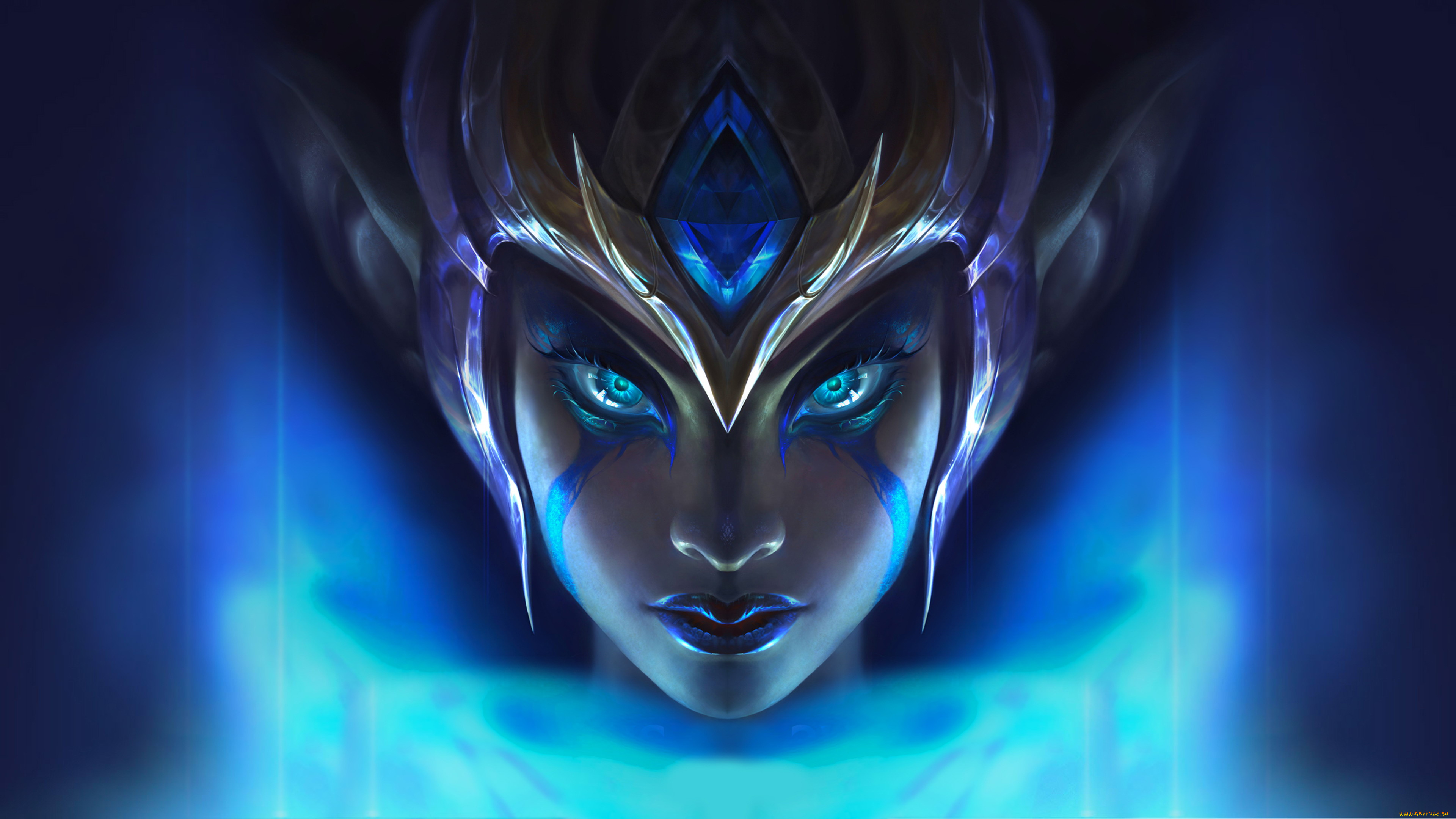 видео, игры, league, of, legends, morgana, лицо