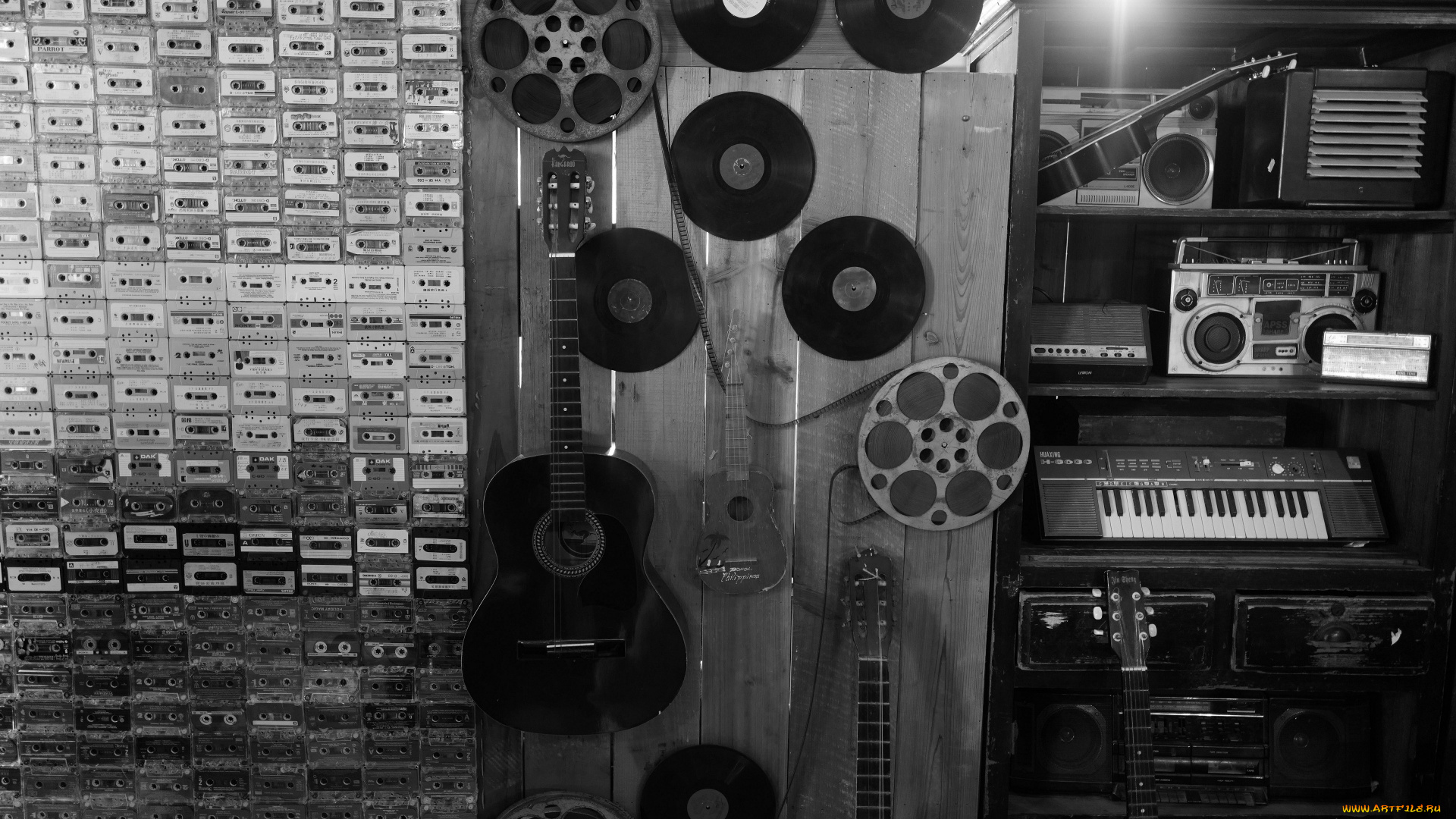 музыка, -музыкальные, инструменты, пластинки