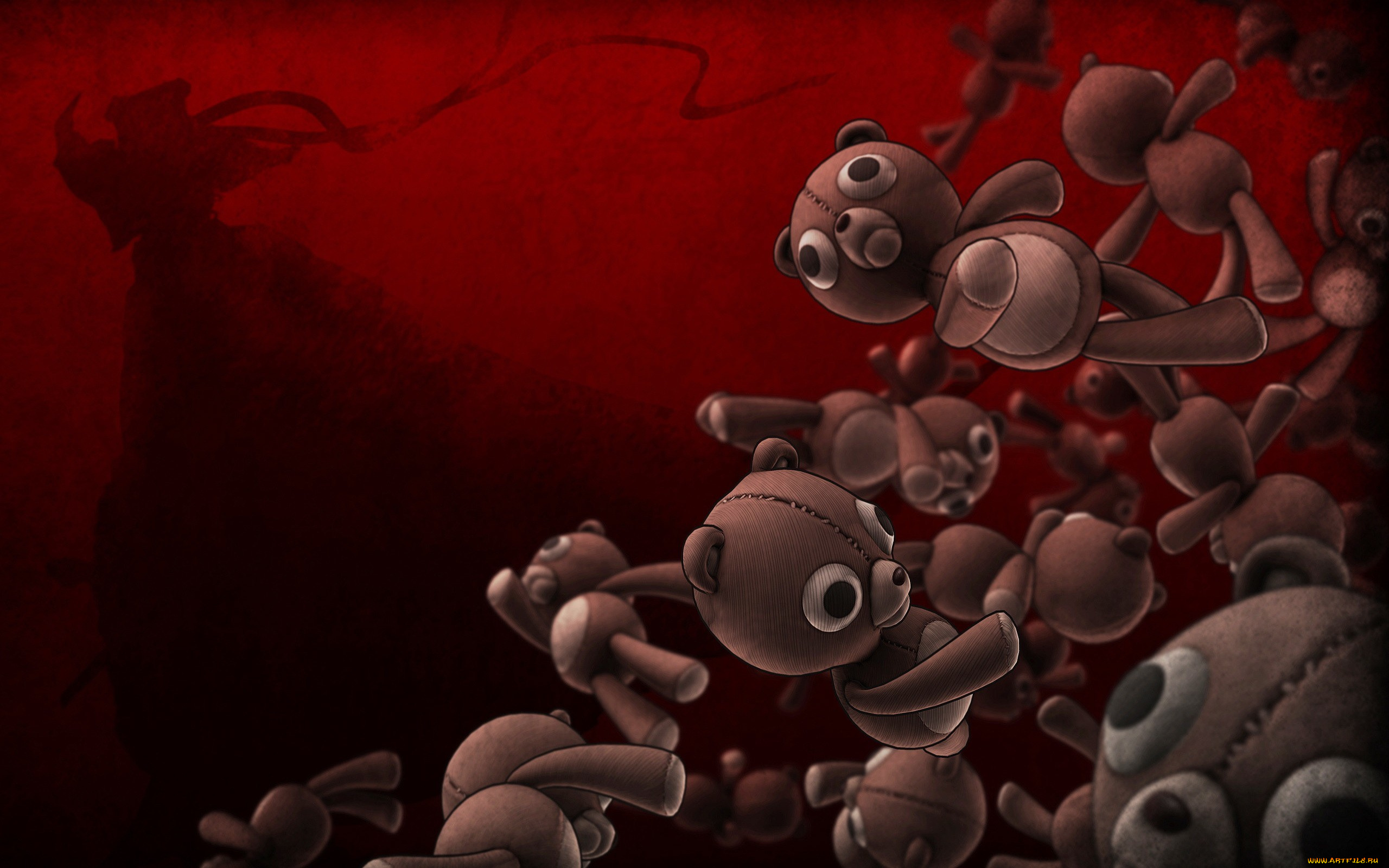 видео, игры, afro, samurai, мишки, силуэт