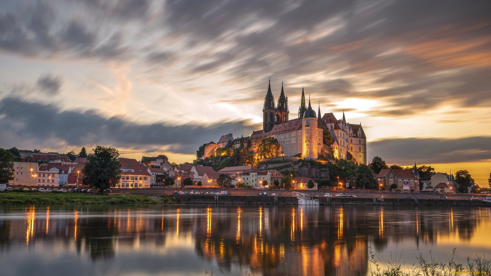 albrechtsburg, castle, города, замки, германии, albrechtsburg, castle
