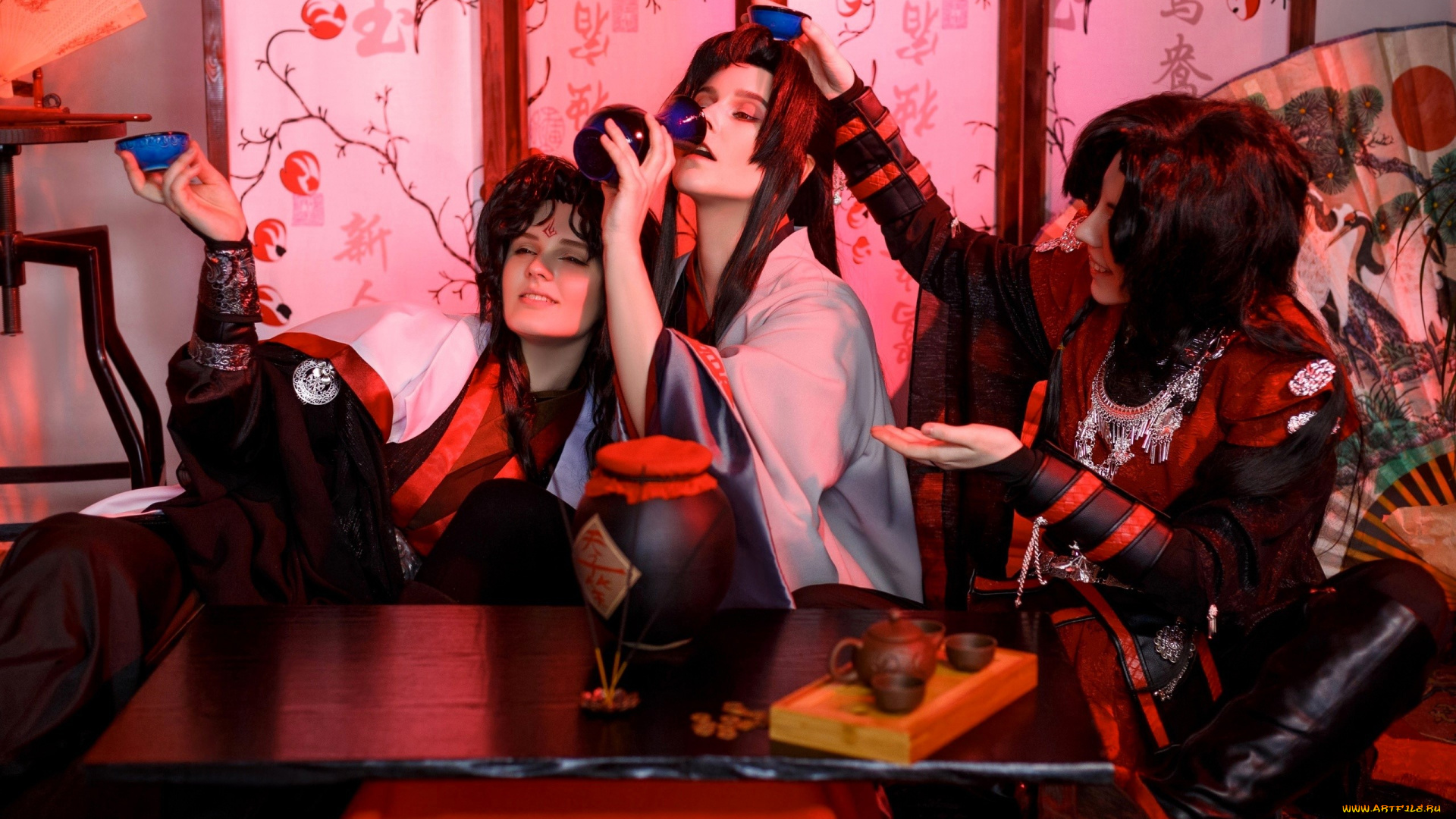 девушки, -, креатив, , косплей, костюмы, образы, вечеринка, harleq, belpo, m, kokoro, cea