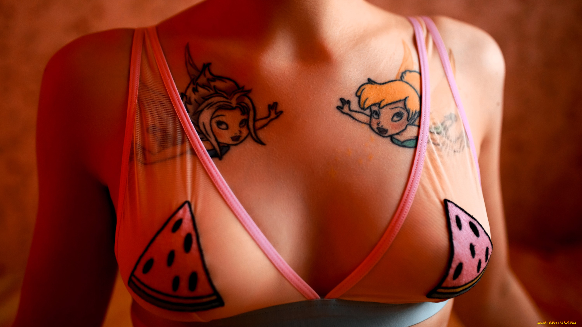 девушки, sofia, lovegood, тело, тату, белье