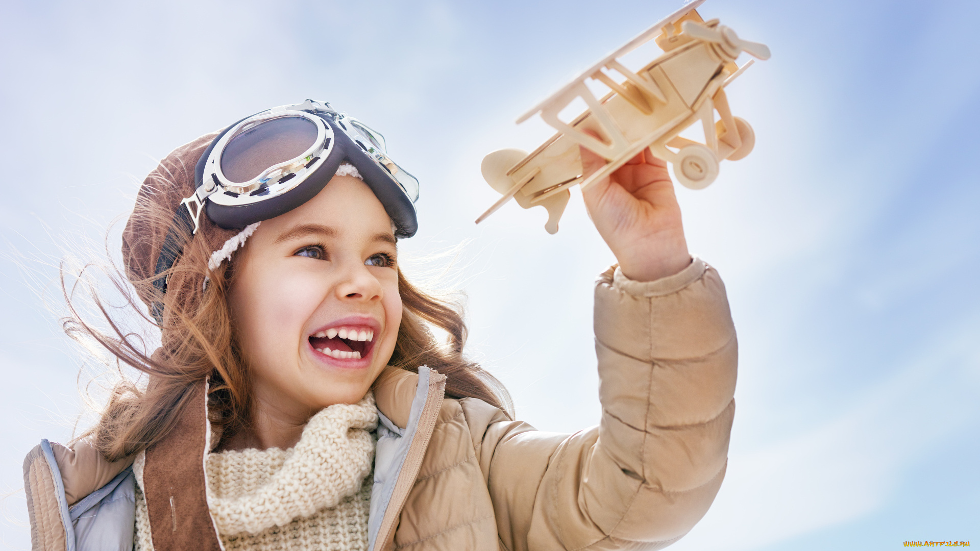 разное, дети, девочка, очки, самолетик
