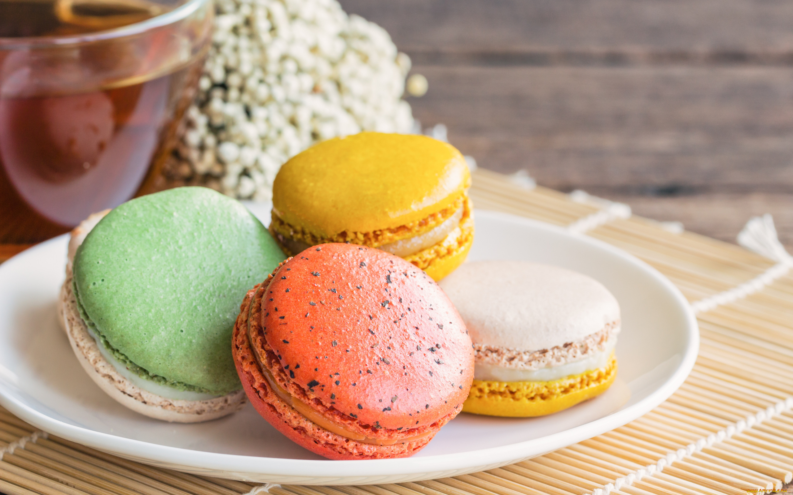 еда, макаруны, лакомство, ассорти