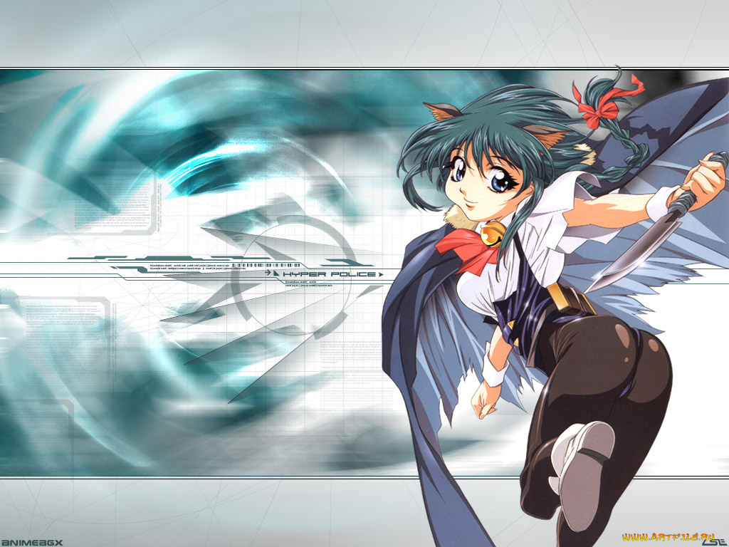 аниме, hyper, police