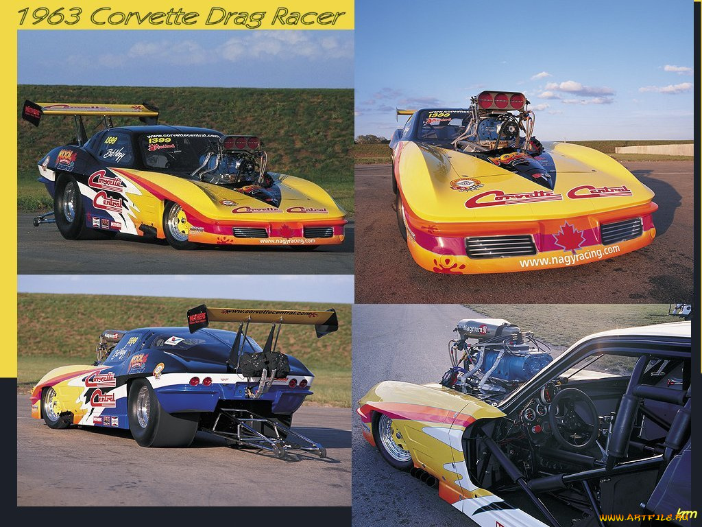 chevrolet, corvette, drag, racer, автомобили, hotrod, dragster