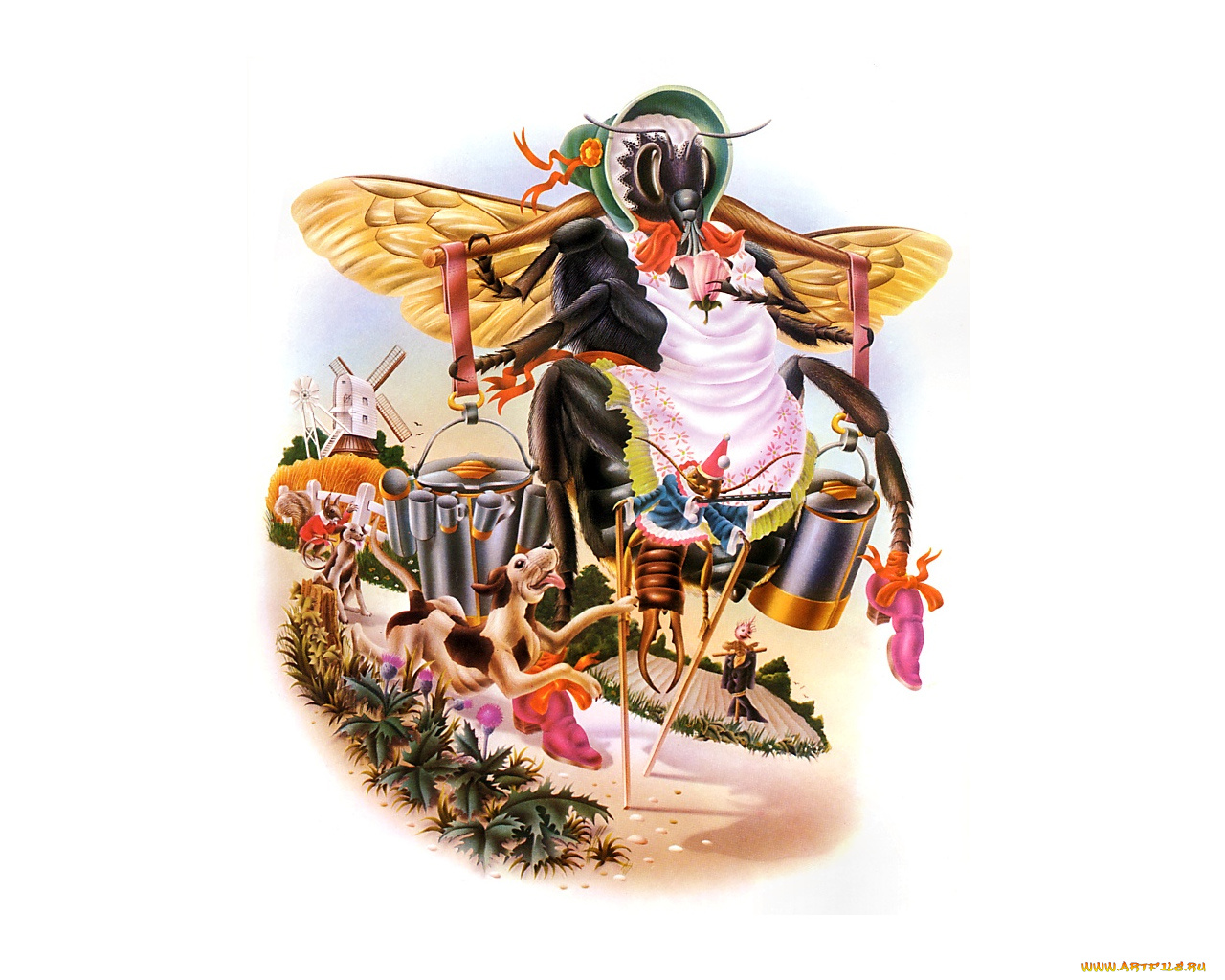 рисованные, животные, сказочные, мифические