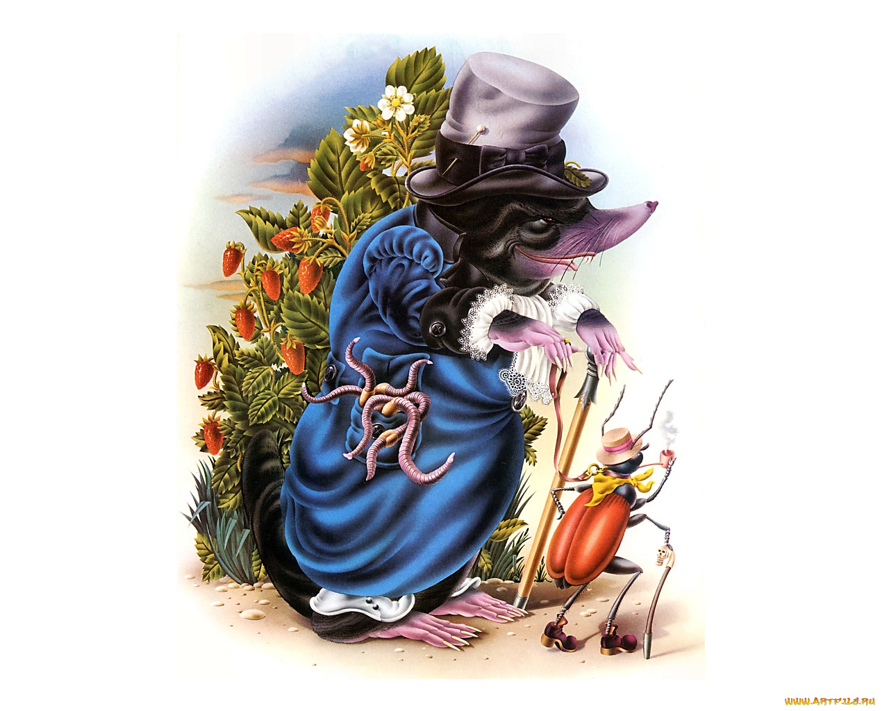 рисованные, животные, сказочные, мифические