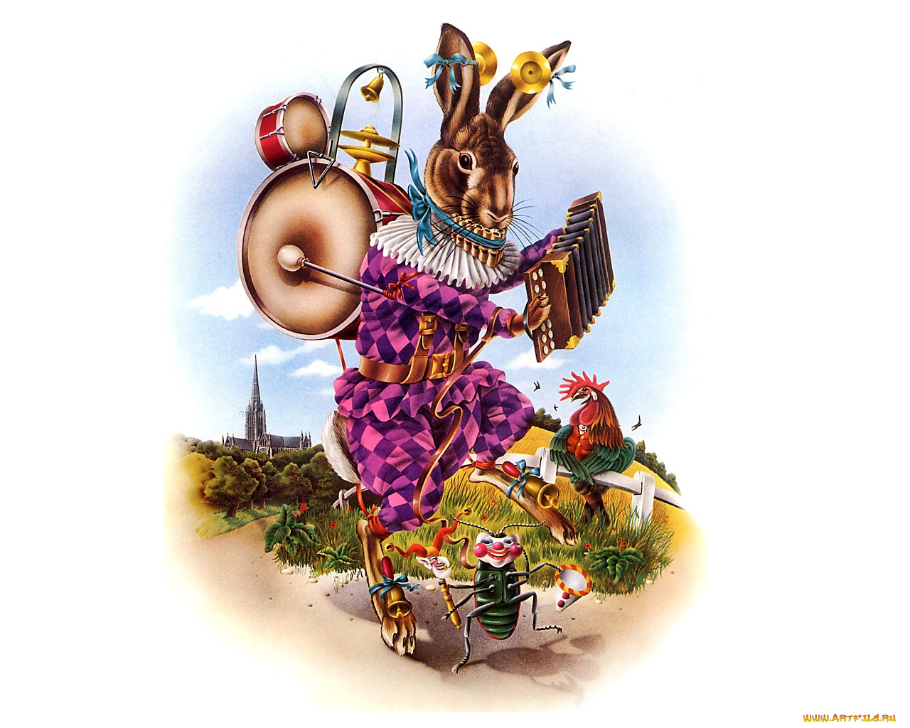 рисованные, животные, сказочные, мифические