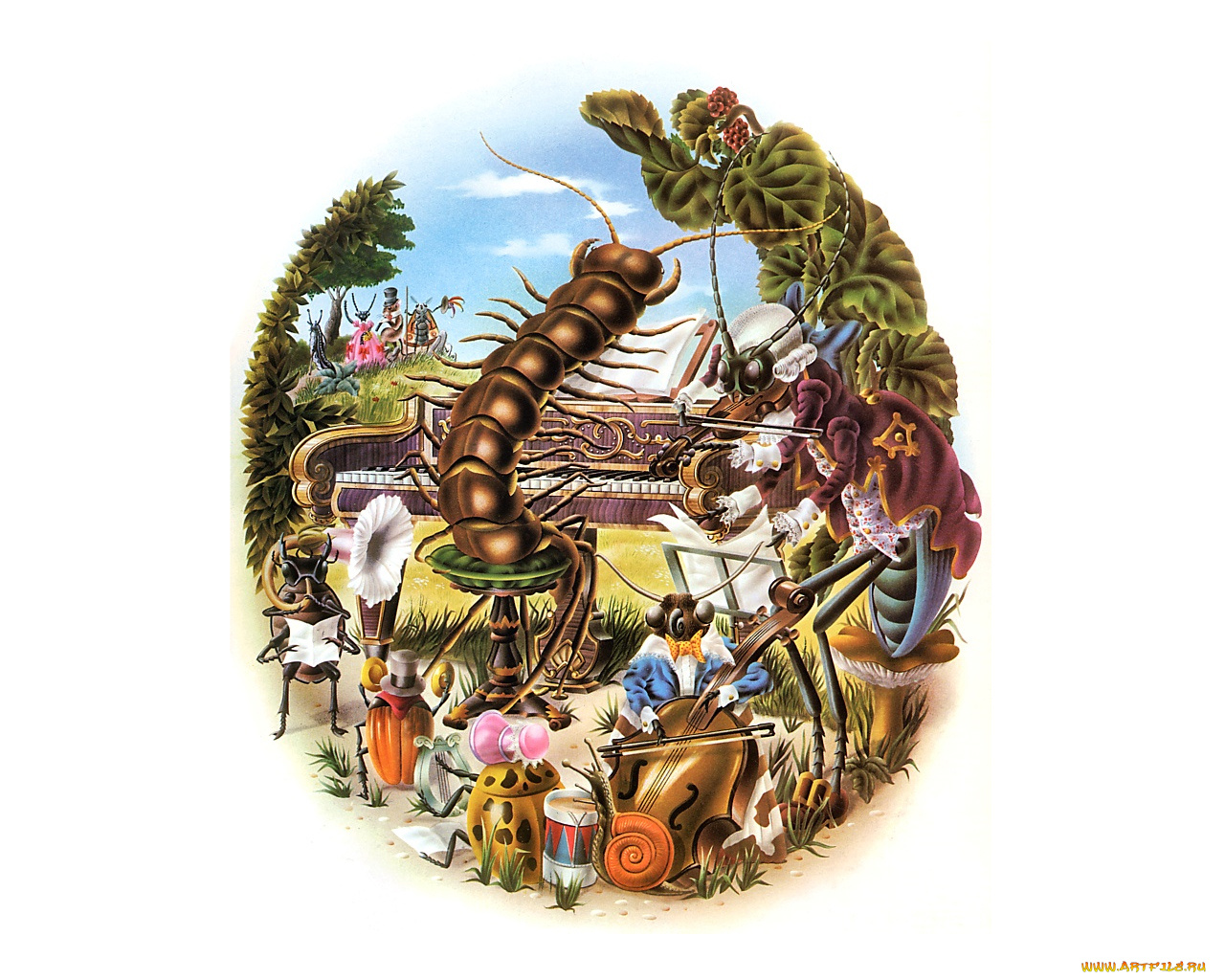 рисованные, животные, сказочные, мифические