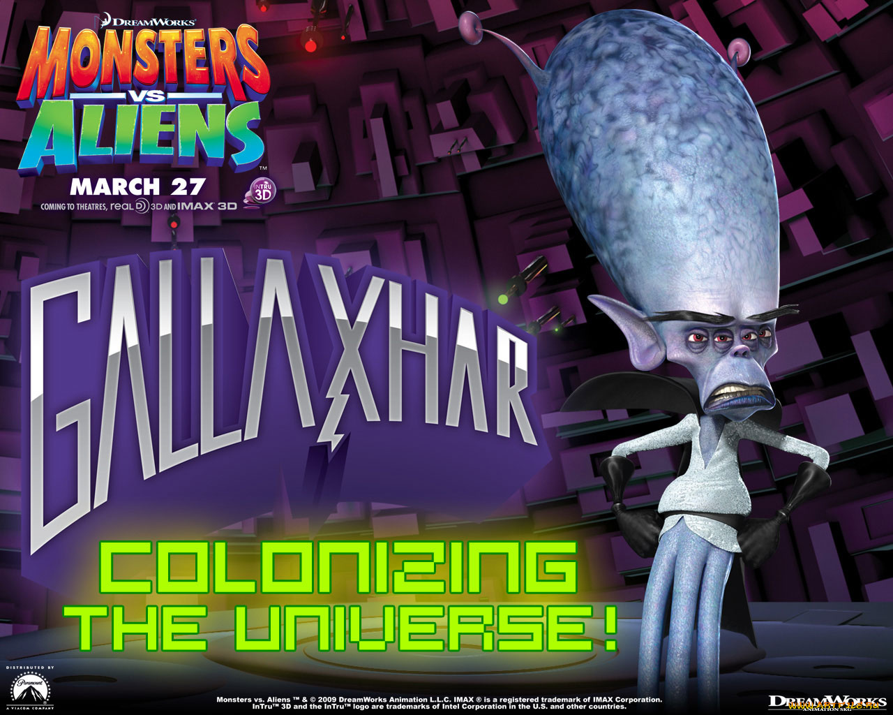 monstres, contre, aliens, мультфильмы
