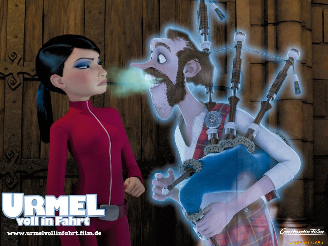 мультфильмы, urmel, voll, in, fahrt