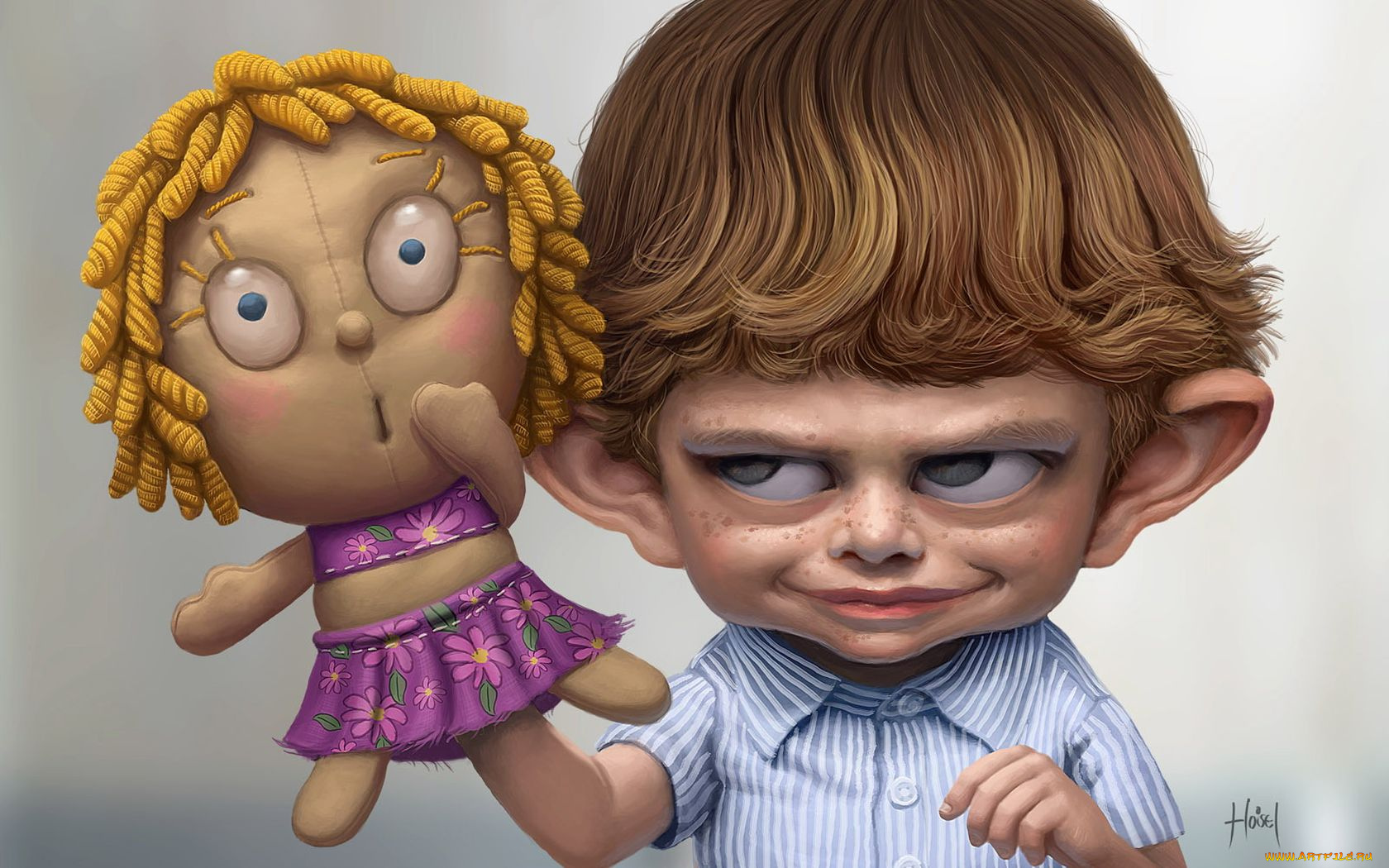 рисованные, дети