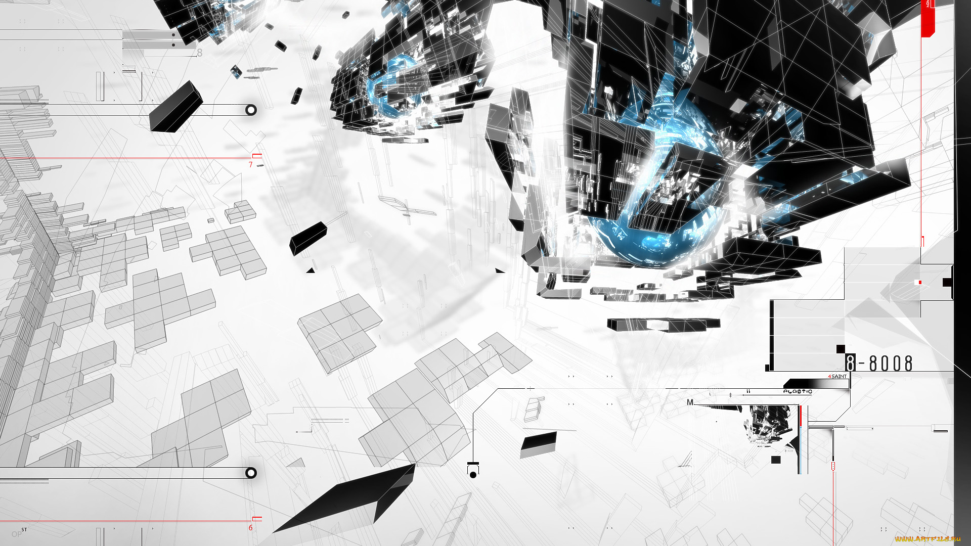 3д, графика, abstract, абстракции