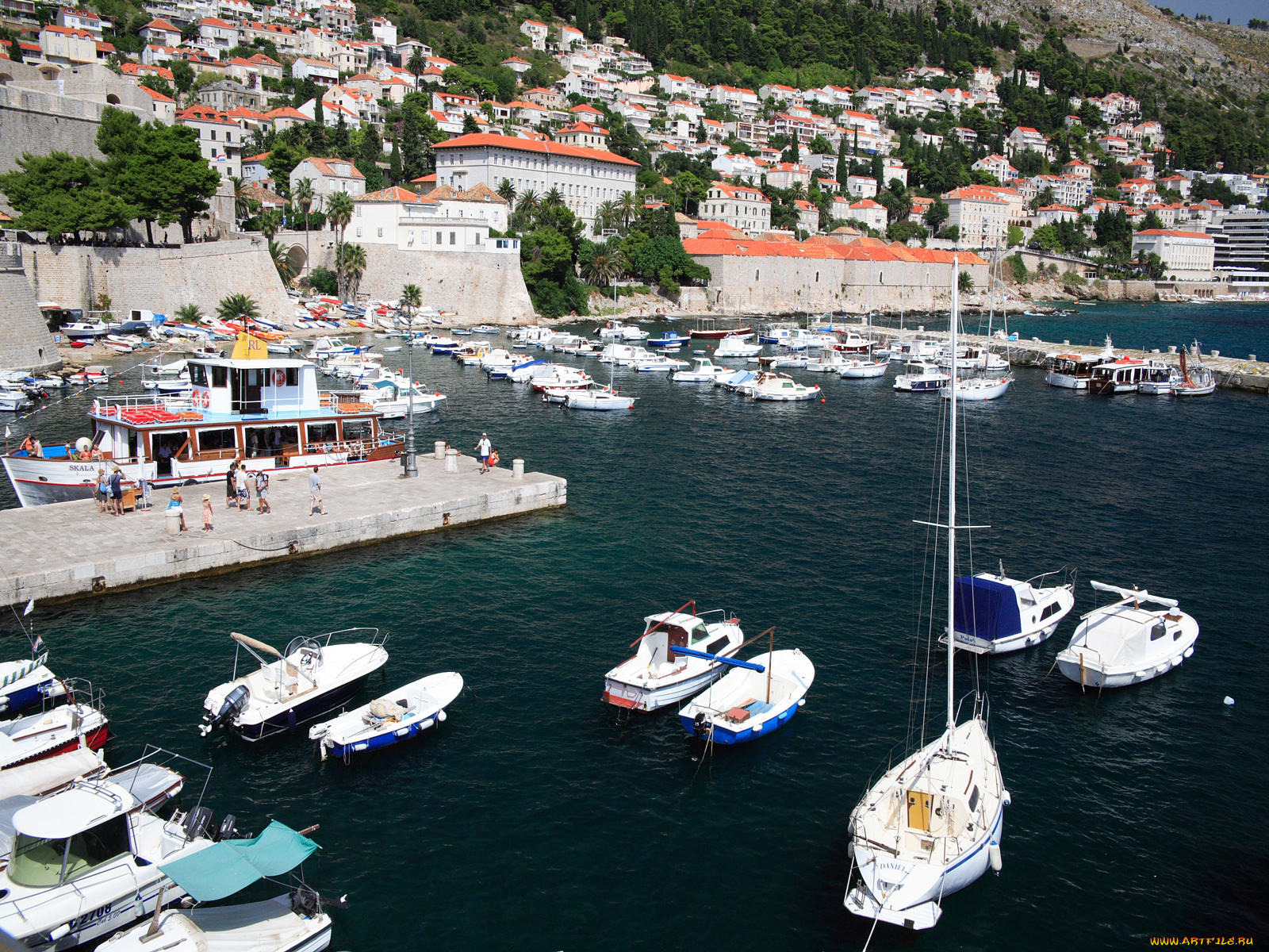дубровник, корабли, порты, причалы