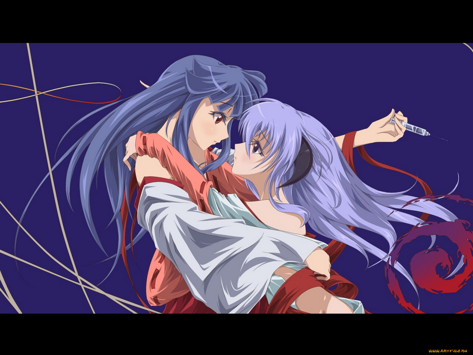 аниме, higurashi, no, naku, koro, ni, furude, rika, hanyuu, 