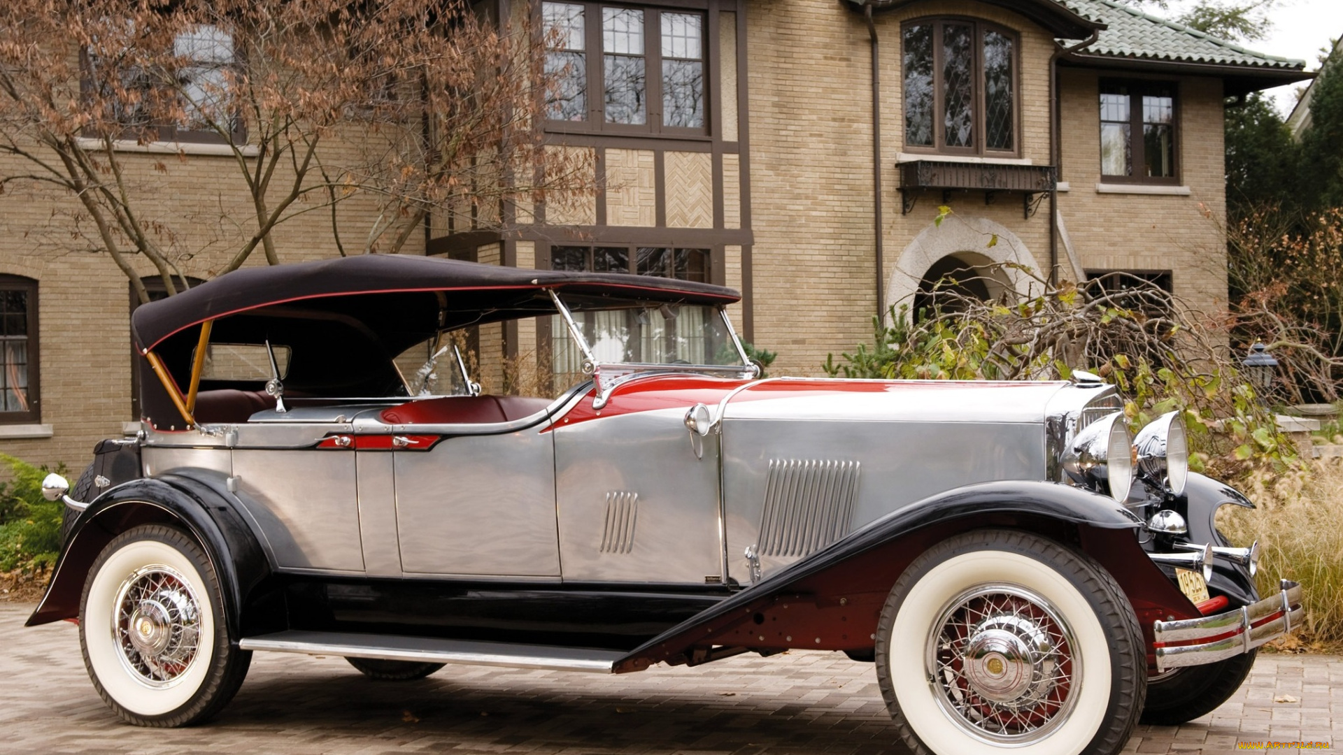 автомобили, классика, особняк, автомобиль