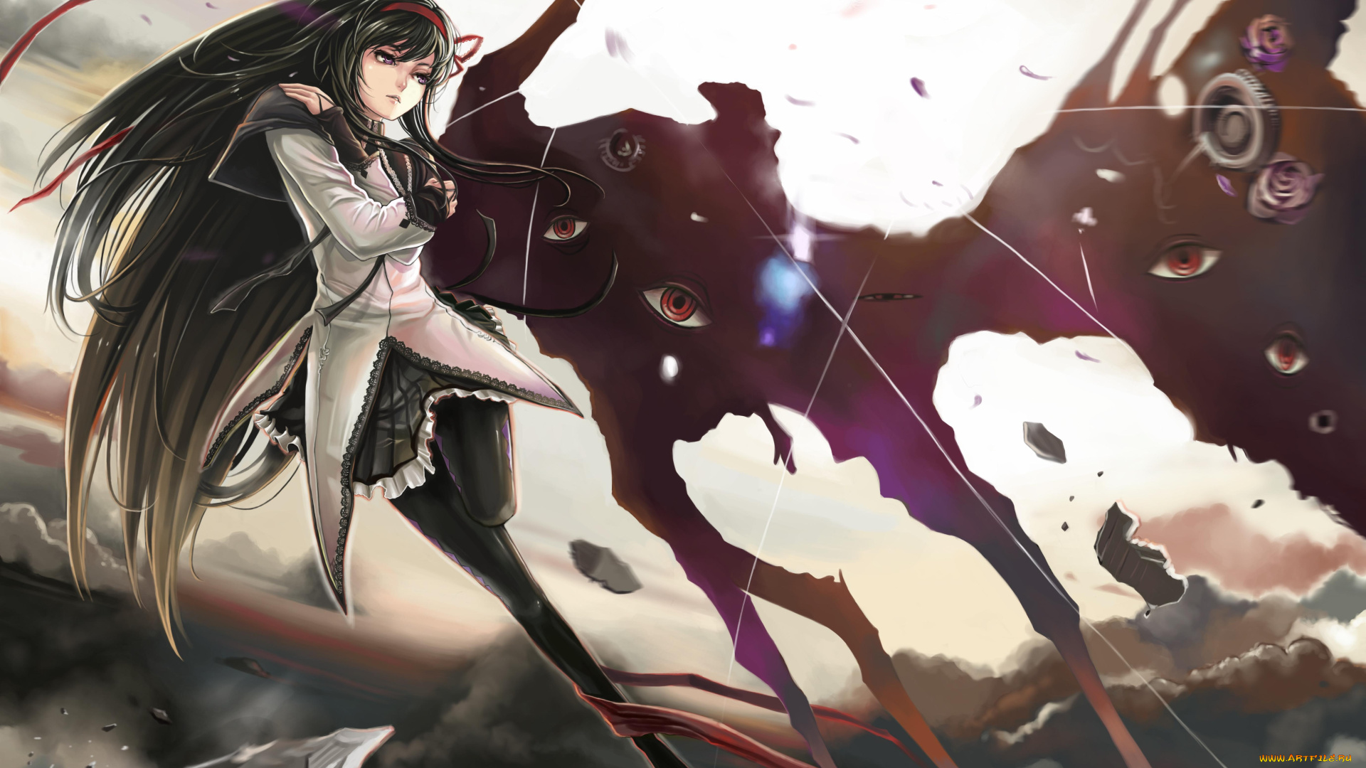 mahou, shoujo, madoka, magica, аниме, magika, akemi, homura