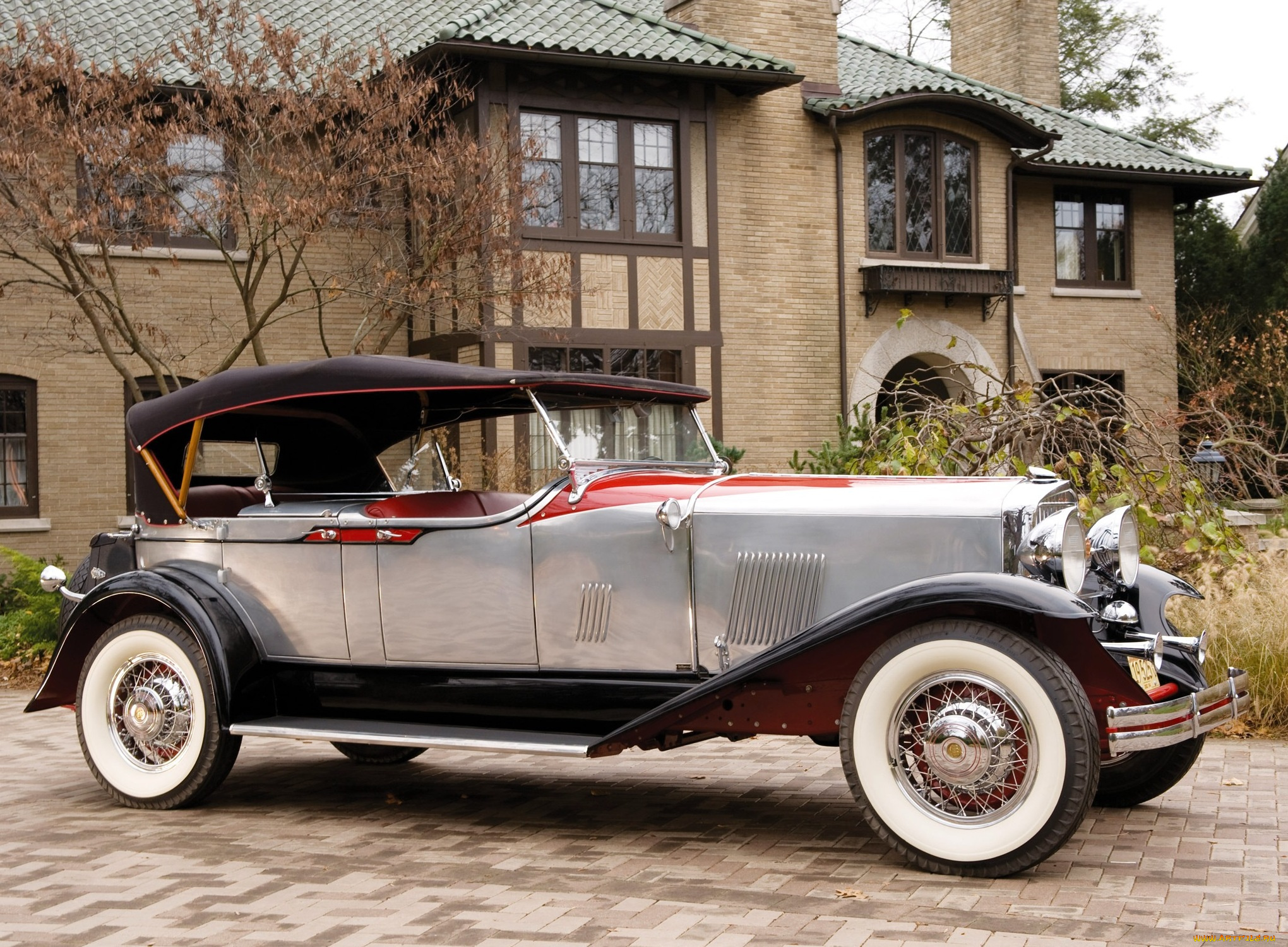автомобили, классика, особняк, автомобиль