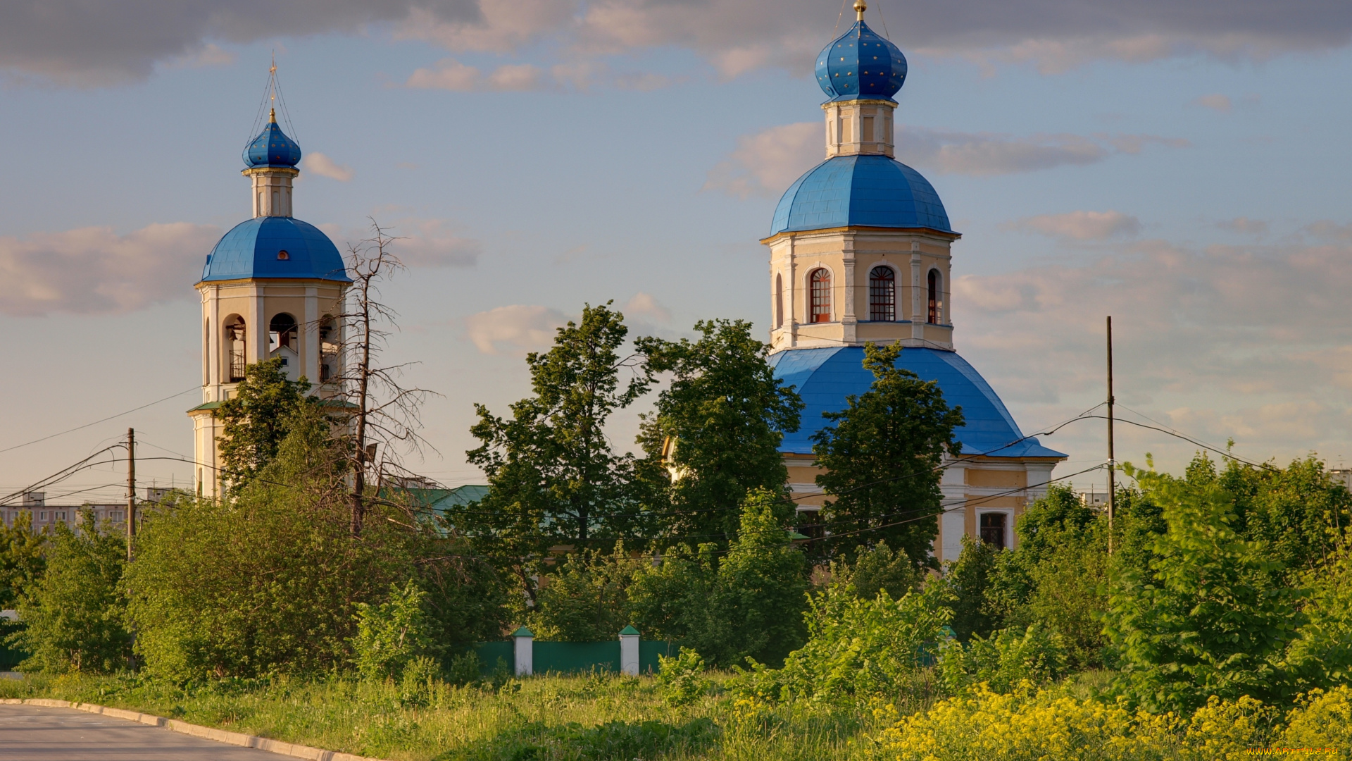 города, православные, церкви, монастыри, trees, church, summer