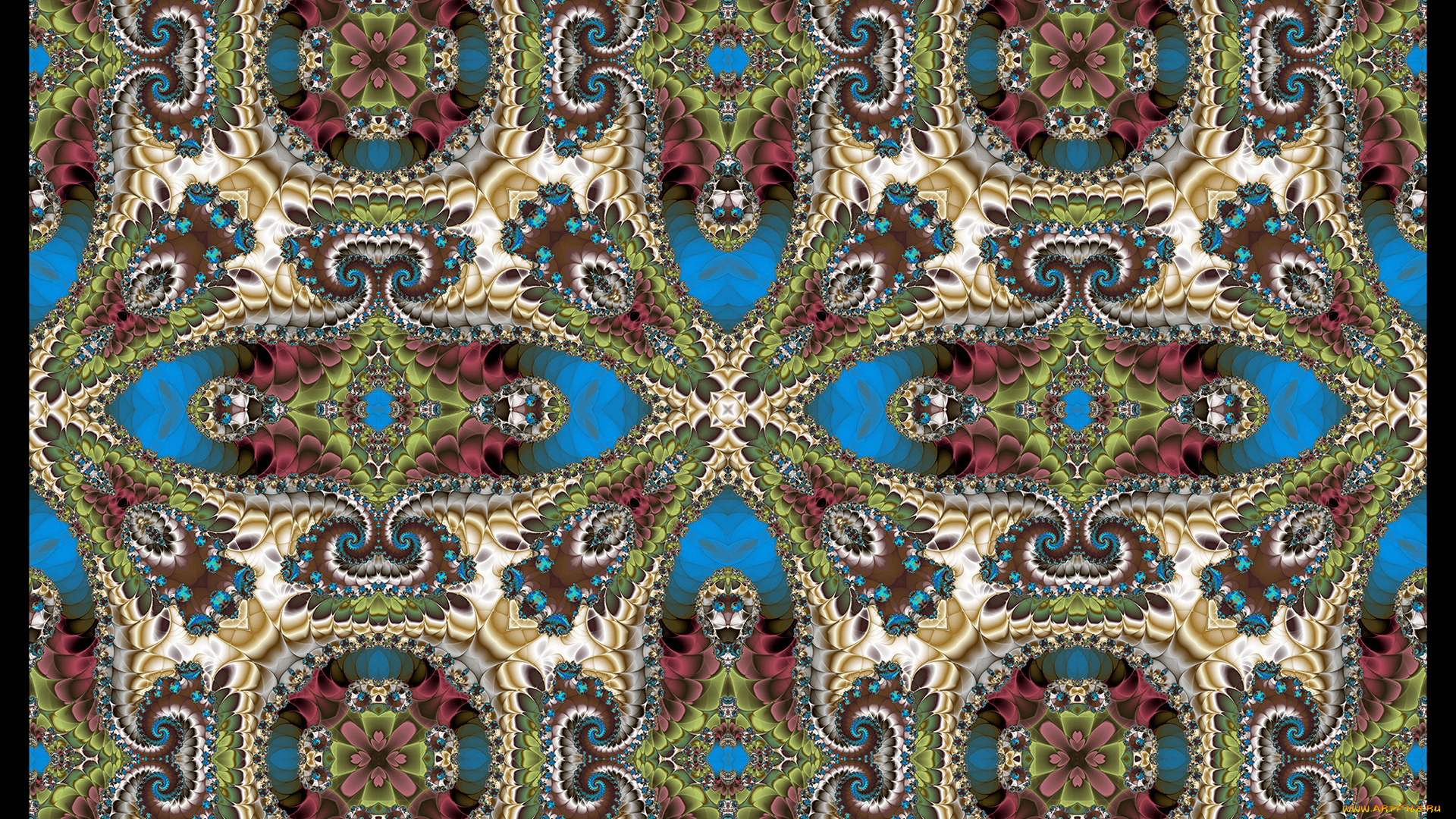 3д, графика, fractal, , фракталы, узор, цвета, фон