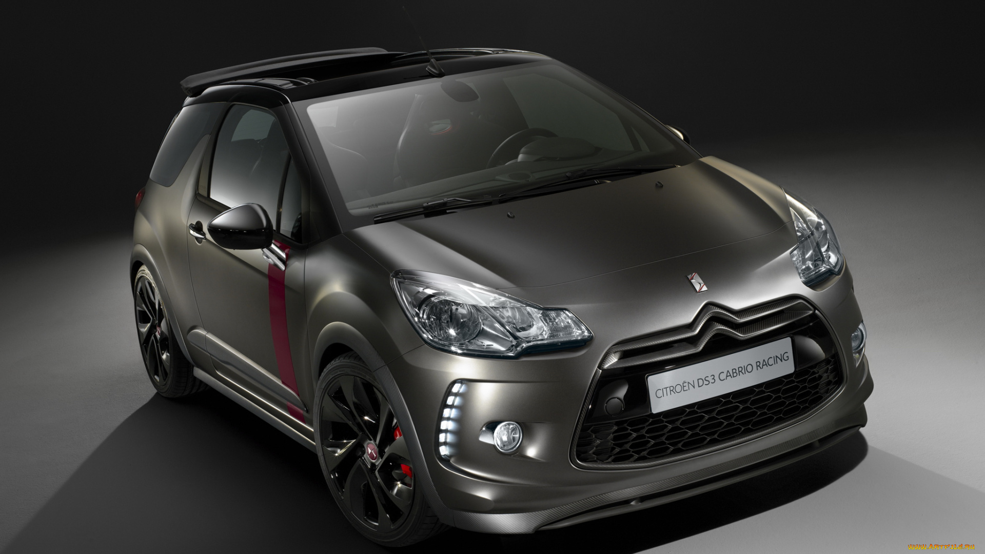 автомобили, citroen, темный, ds3, citroеn, 2014г, racing, cabrio