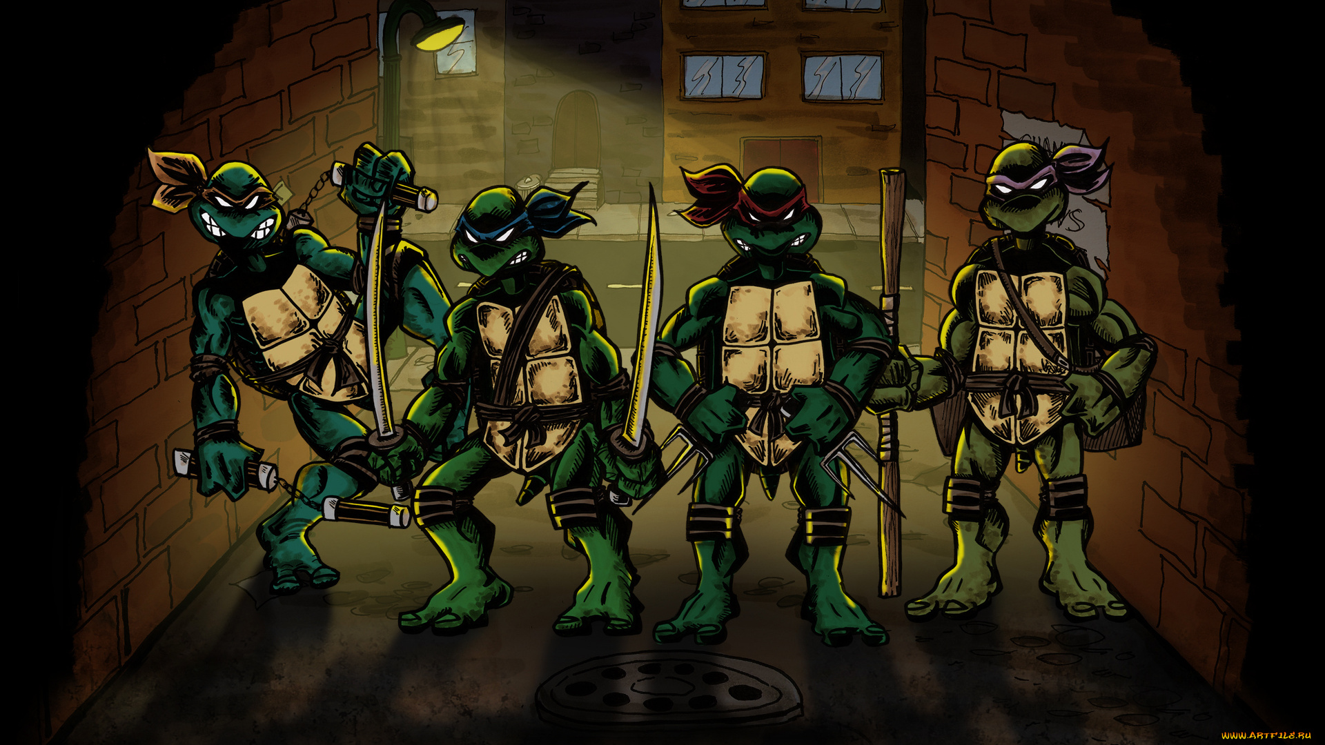 Черепашки, ниндзя, мультфильмы, tmnt, teenage, mutant, ninja, turtles, Черепашки, ниндзя