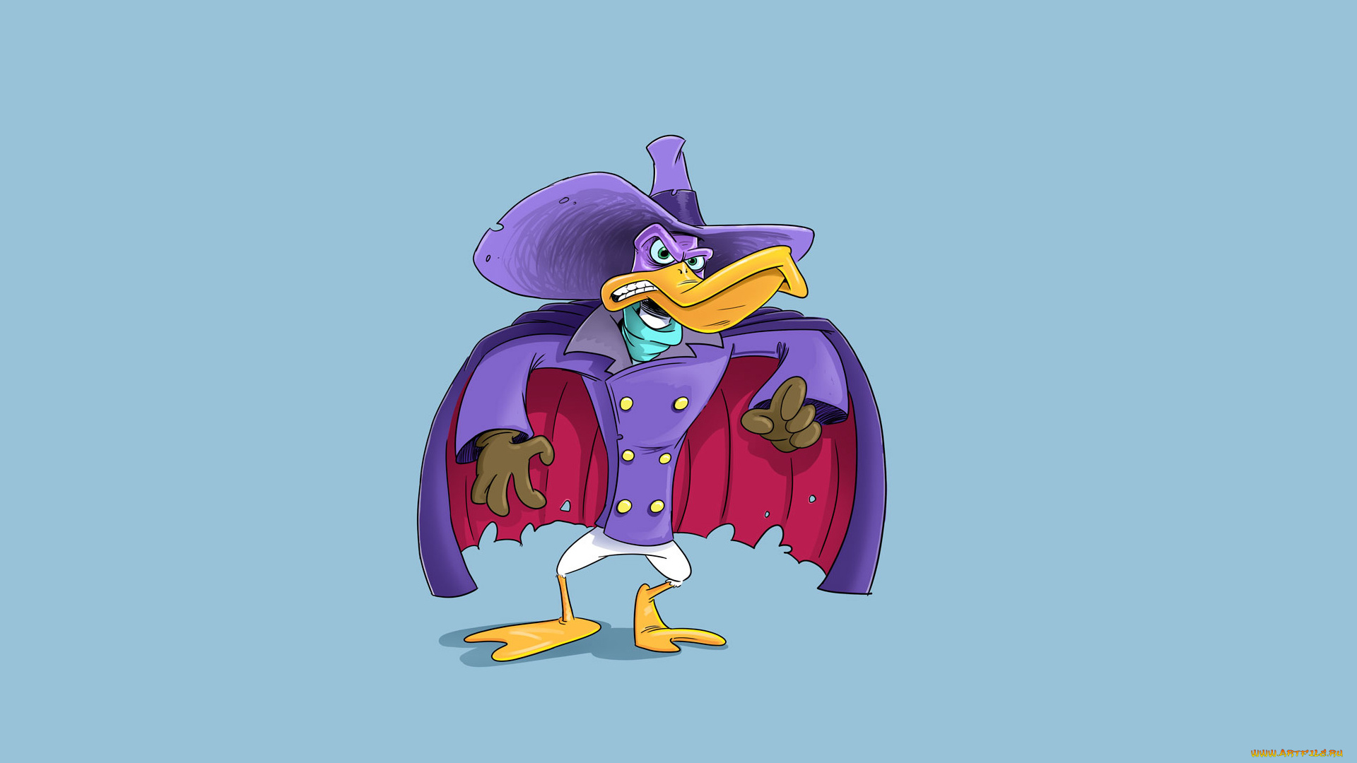 Черный, плащ, мультфильмы, darkwing, duck, darkwing, duck, Черный, плащ