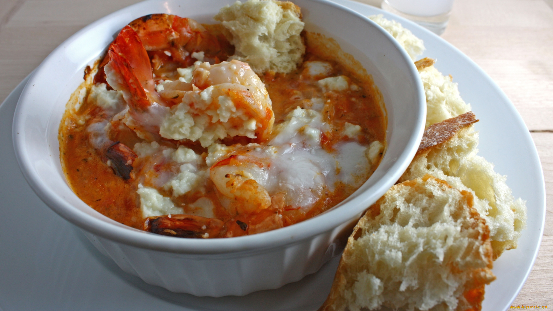 еда, рыбные, блюда, , с, морепродуктами, морепродукты, хлеб, суп