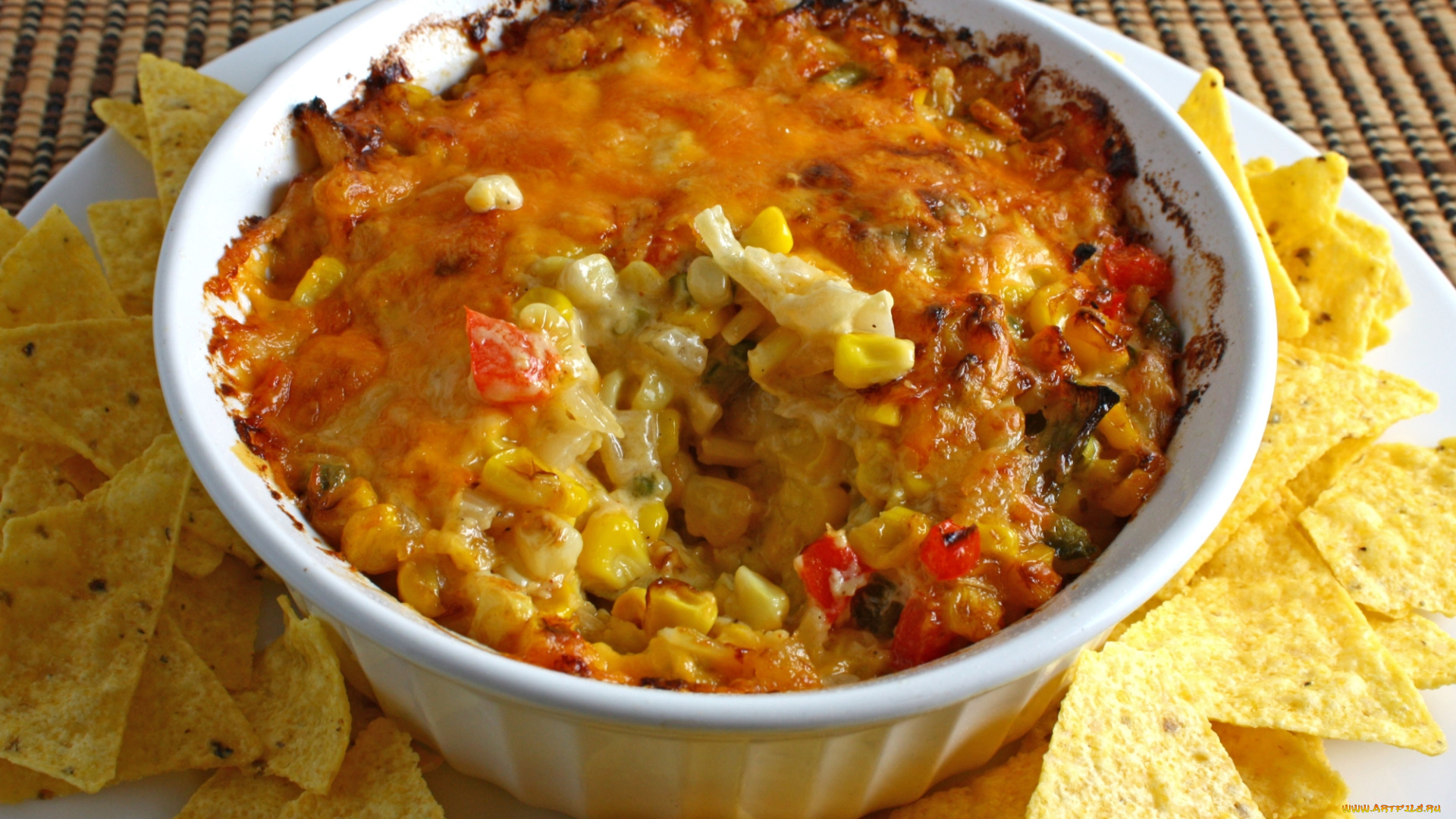 еда, вторые, блюда, запеканка, блюдце, кукуруза