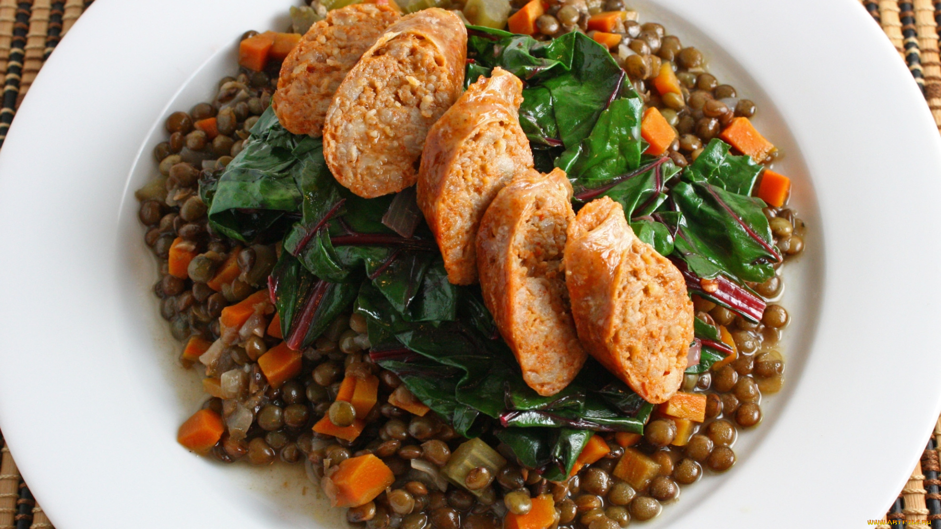 еда, вторые, блюда, зелень, подлива, гарнир