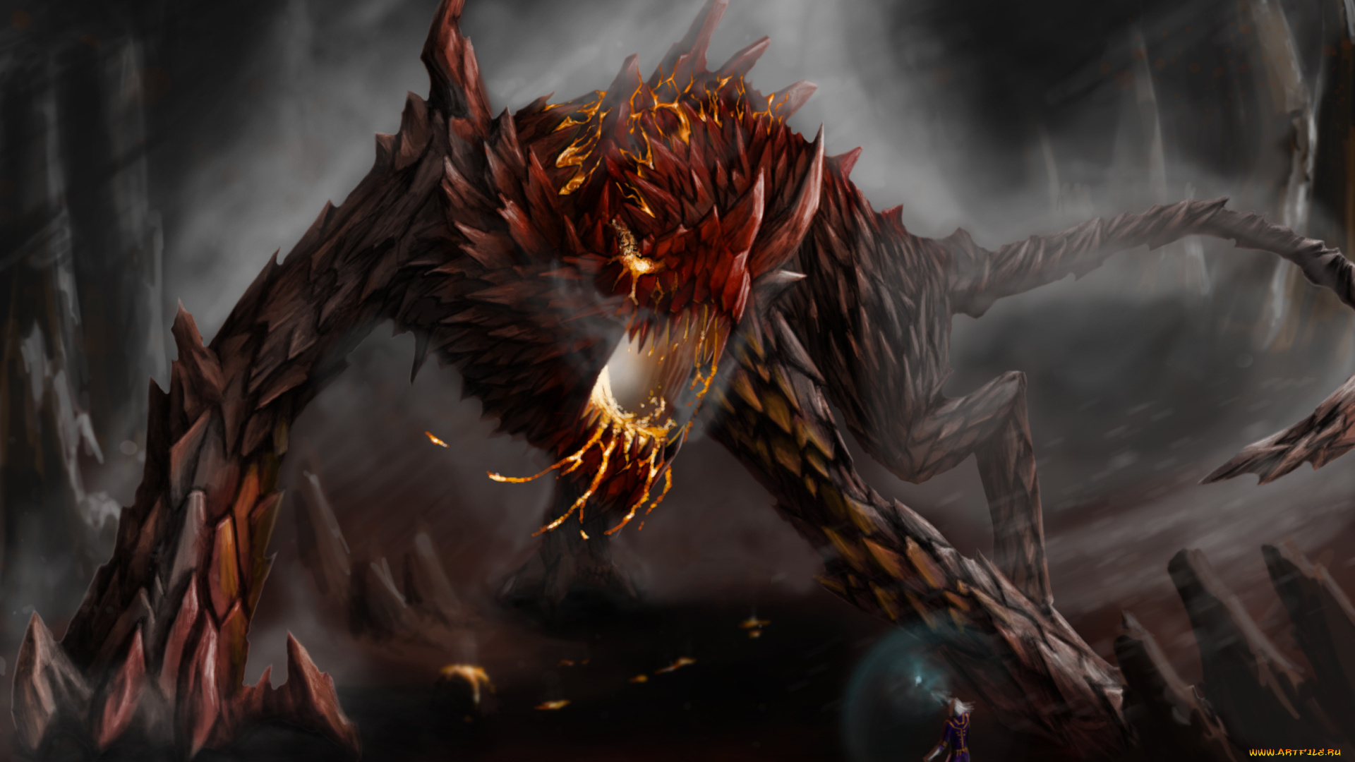 фэнтези, существа, человек, чудовище, монстр