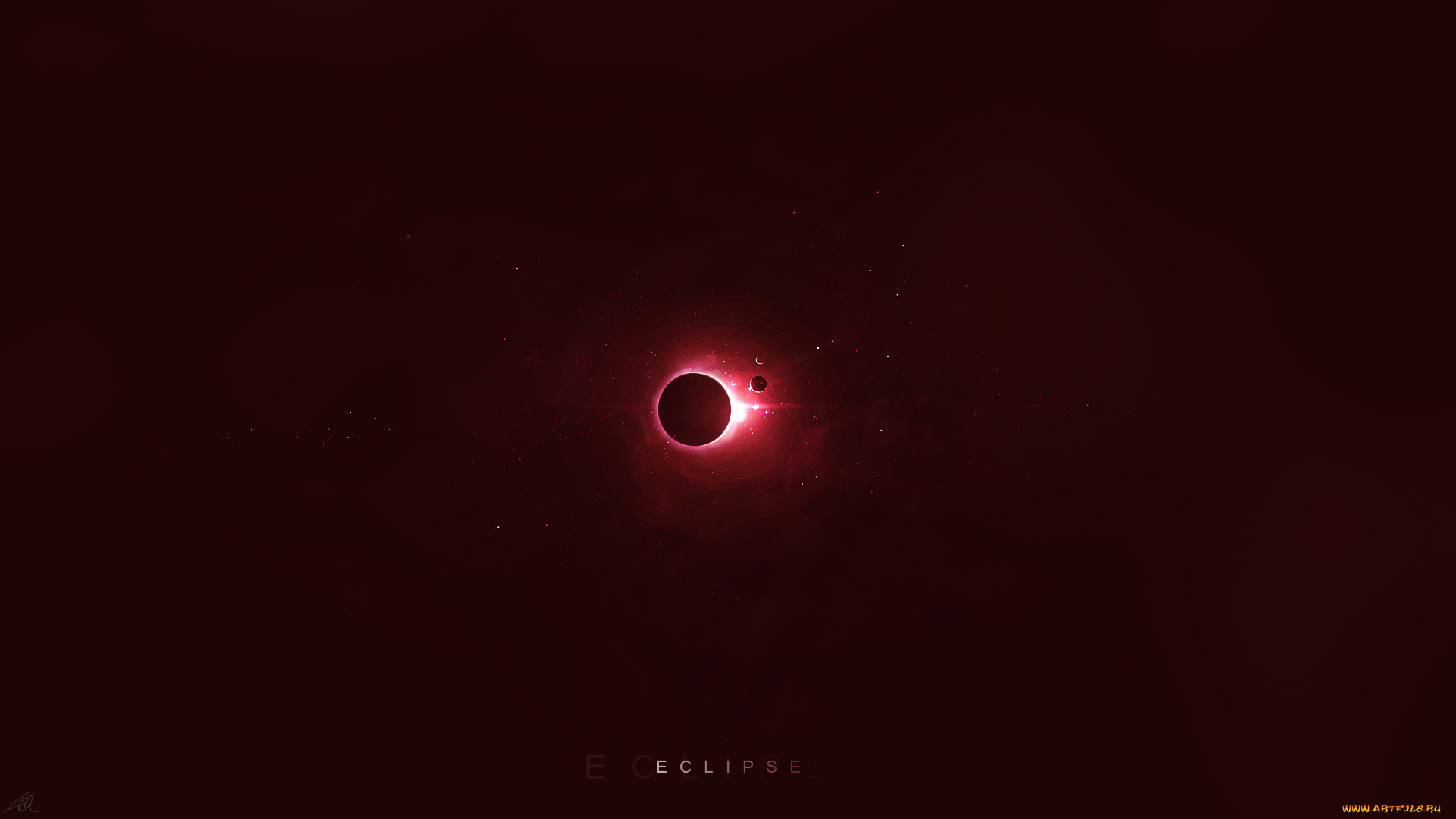 космос, арт, звезды, сияние, планеты