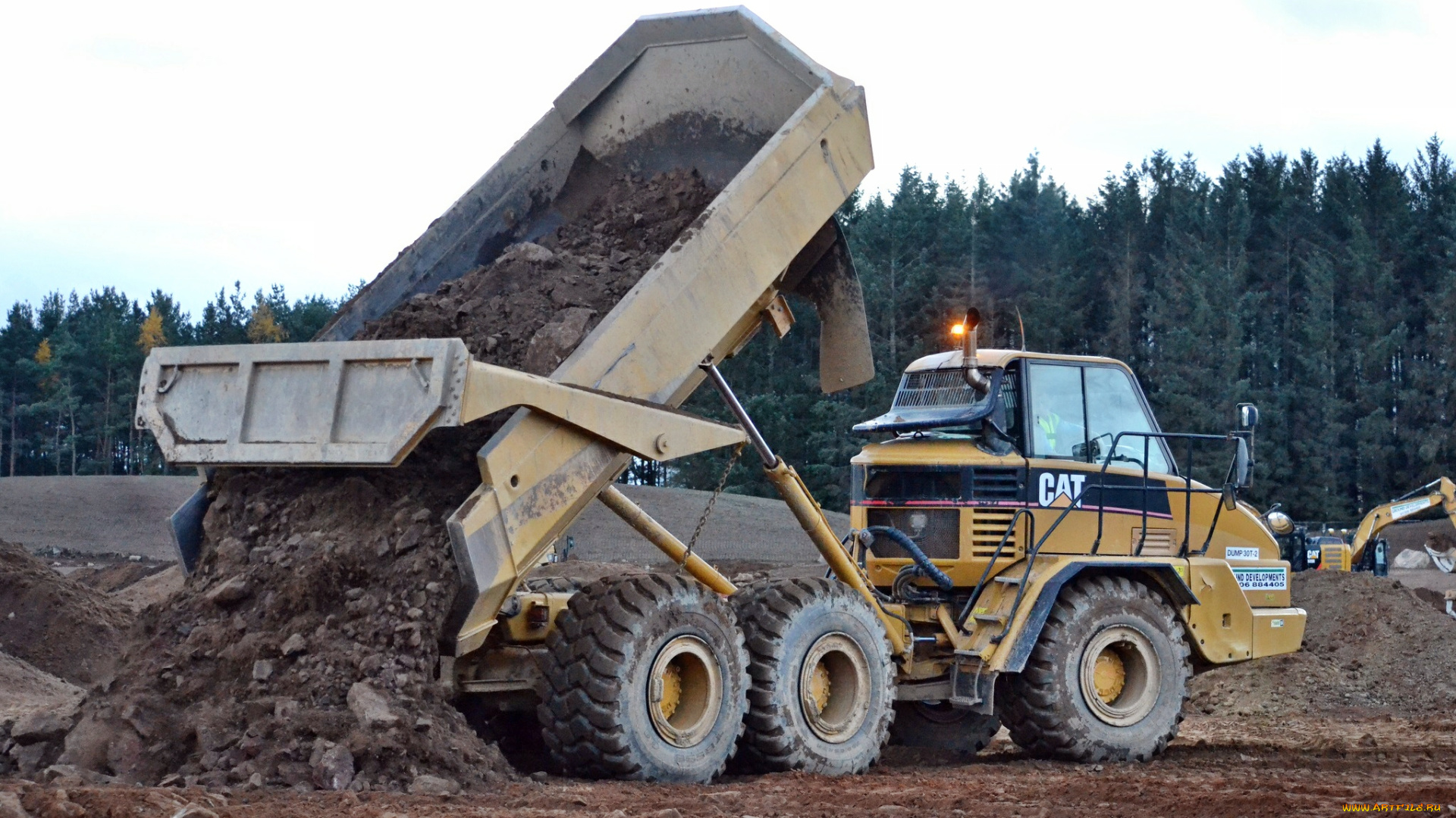 liebherr, 734, dozer, техника, строительная, техника, самосвал, карьерный