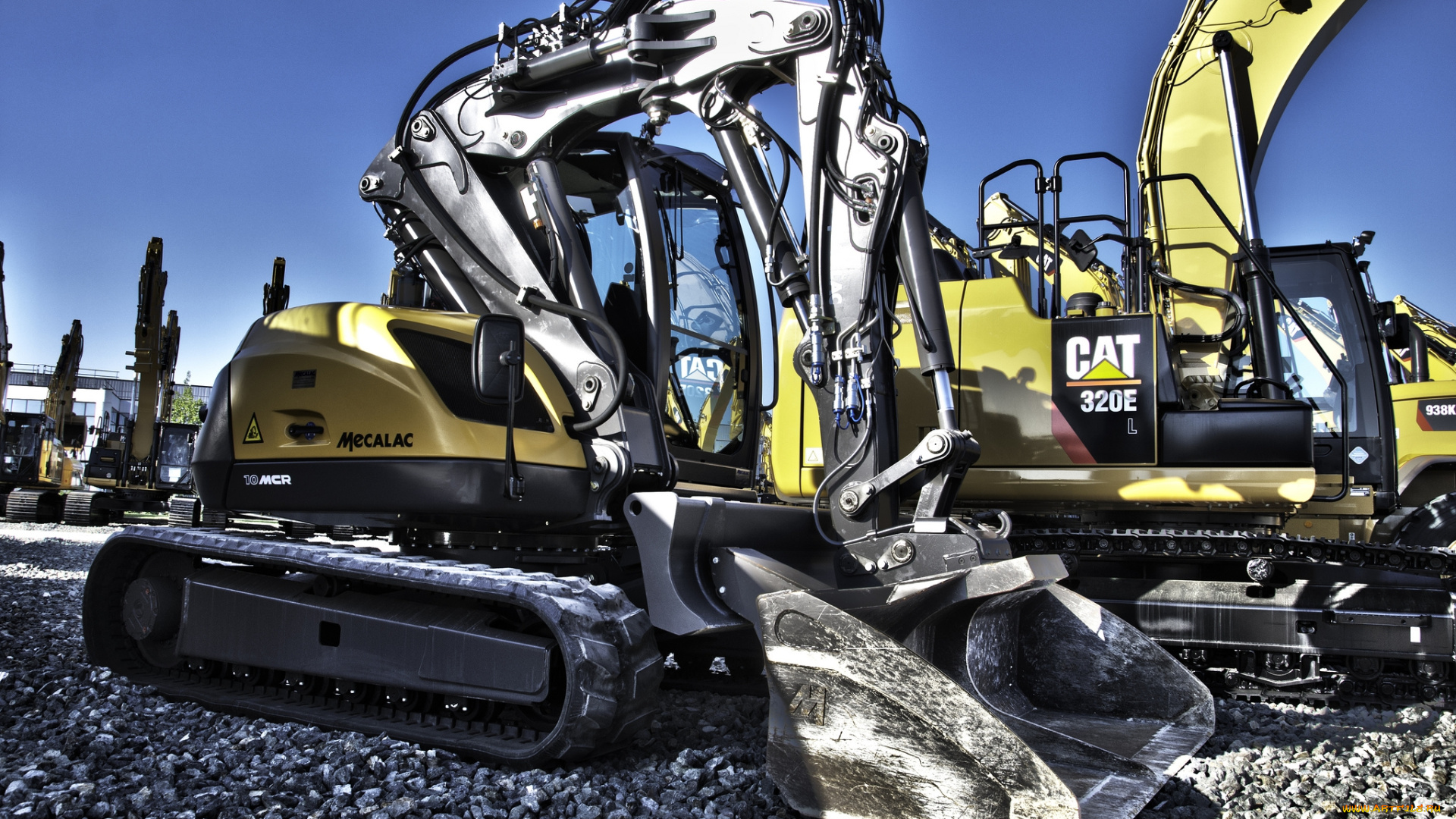 mecalac, 10mcr, техника, экскаваторы, гусеничный, самоходный, экскаватор