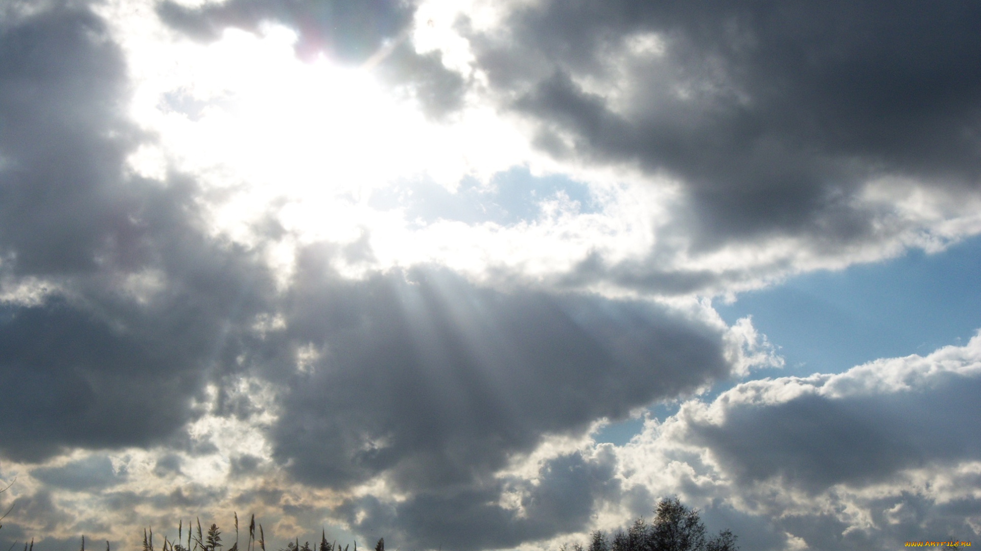 природа, облака, небо, солнце, лучи