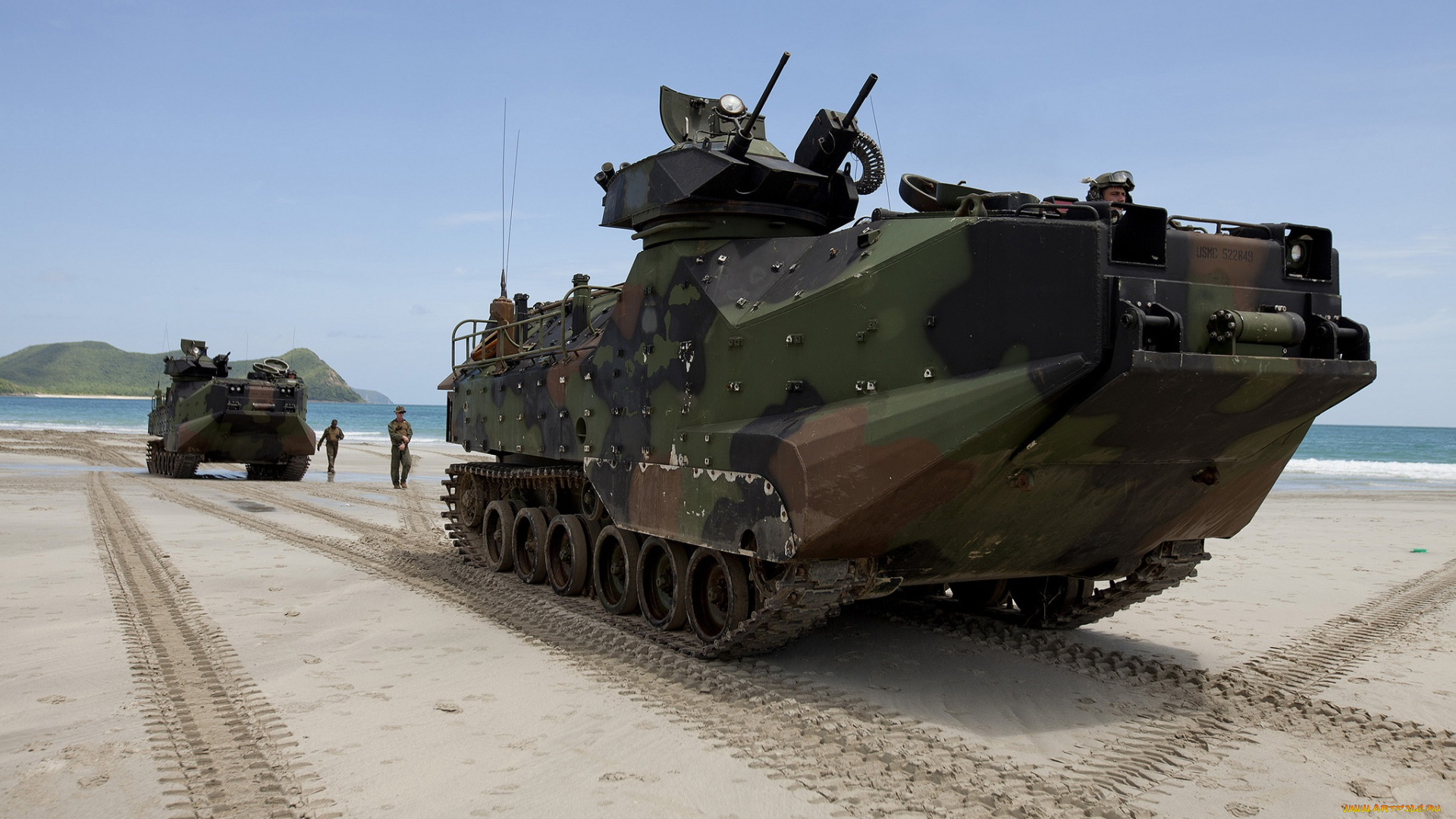 техника, военная, техника, бронетехника, пляж, транспортер