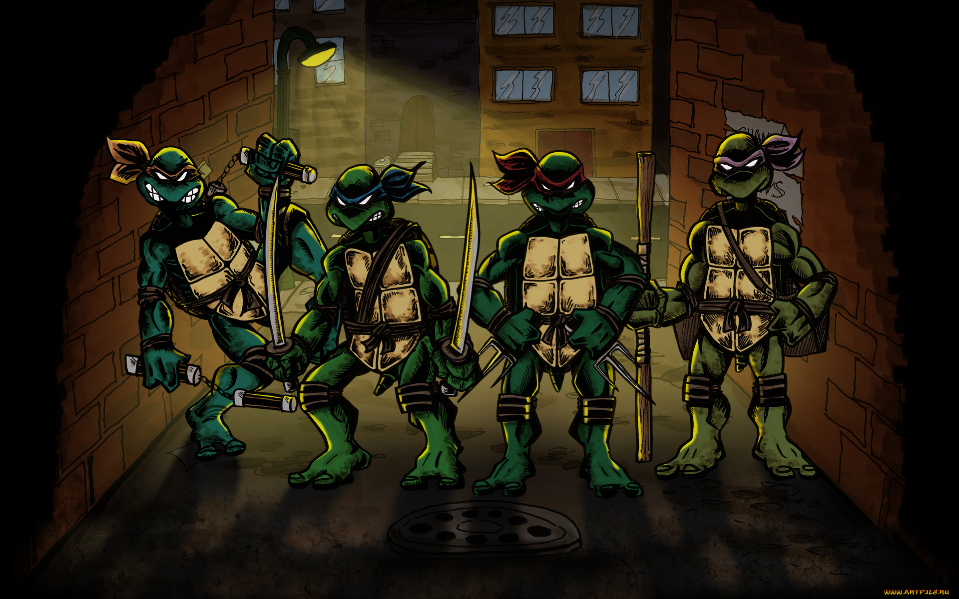 Черепашки, ниндзя, мультфильмы, tmnt, teenage, mutant, ninja, turtles, Черепашки, ниндзя