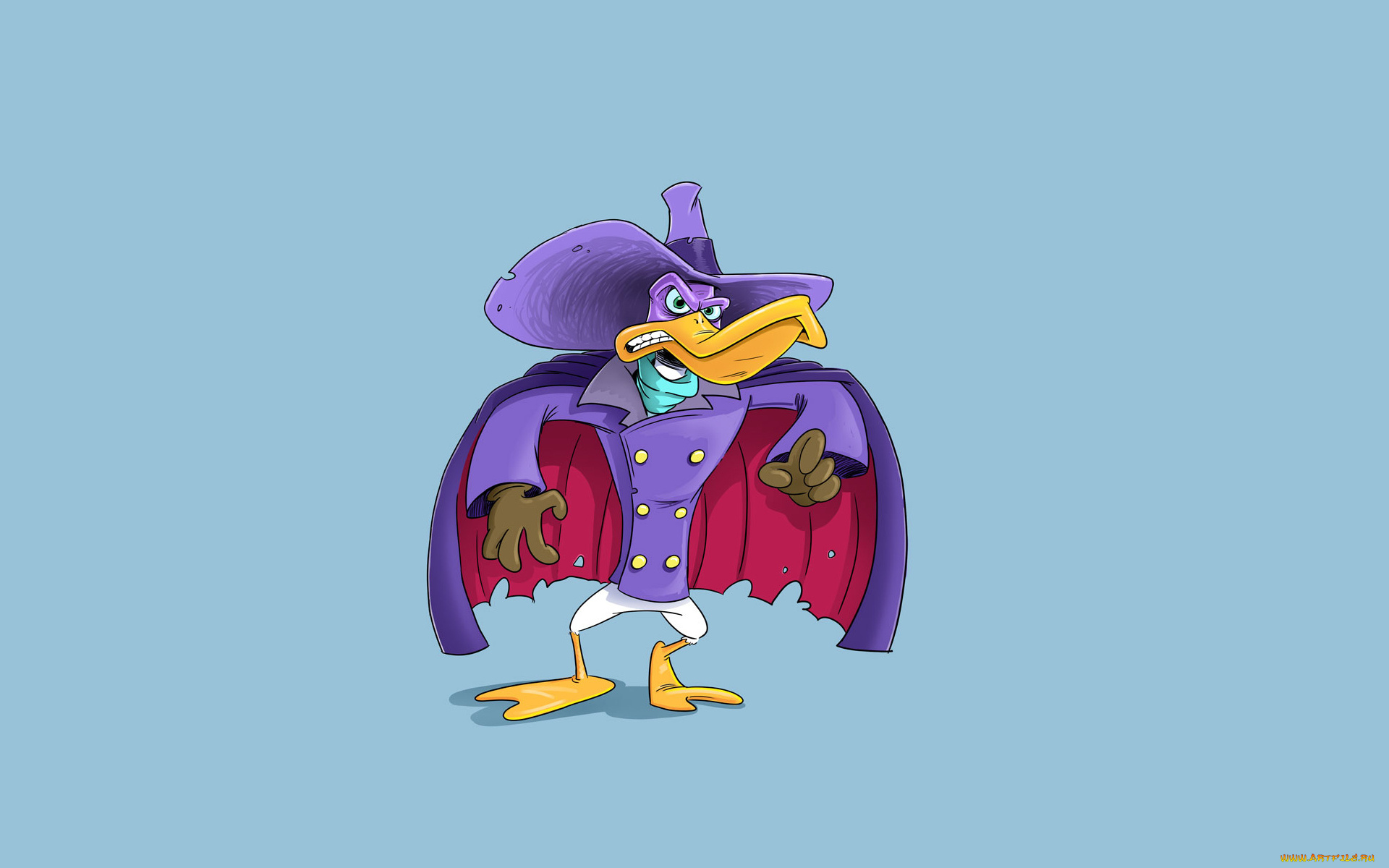 Черный, плащ, мультфильмы, darkwing, duck, darkwing, duck, Черный, плащ