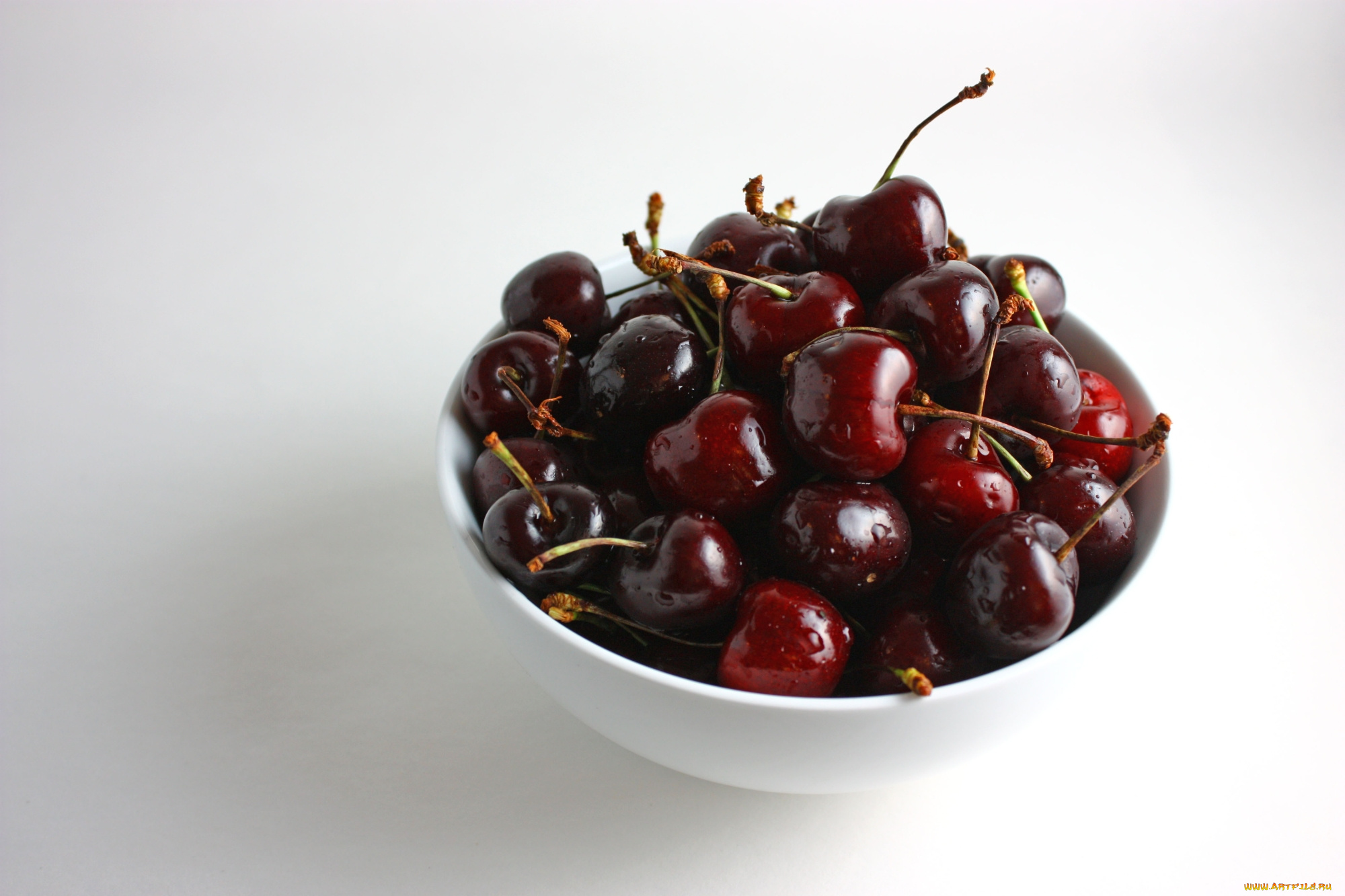 еда, вишня, , черешня, блюдце