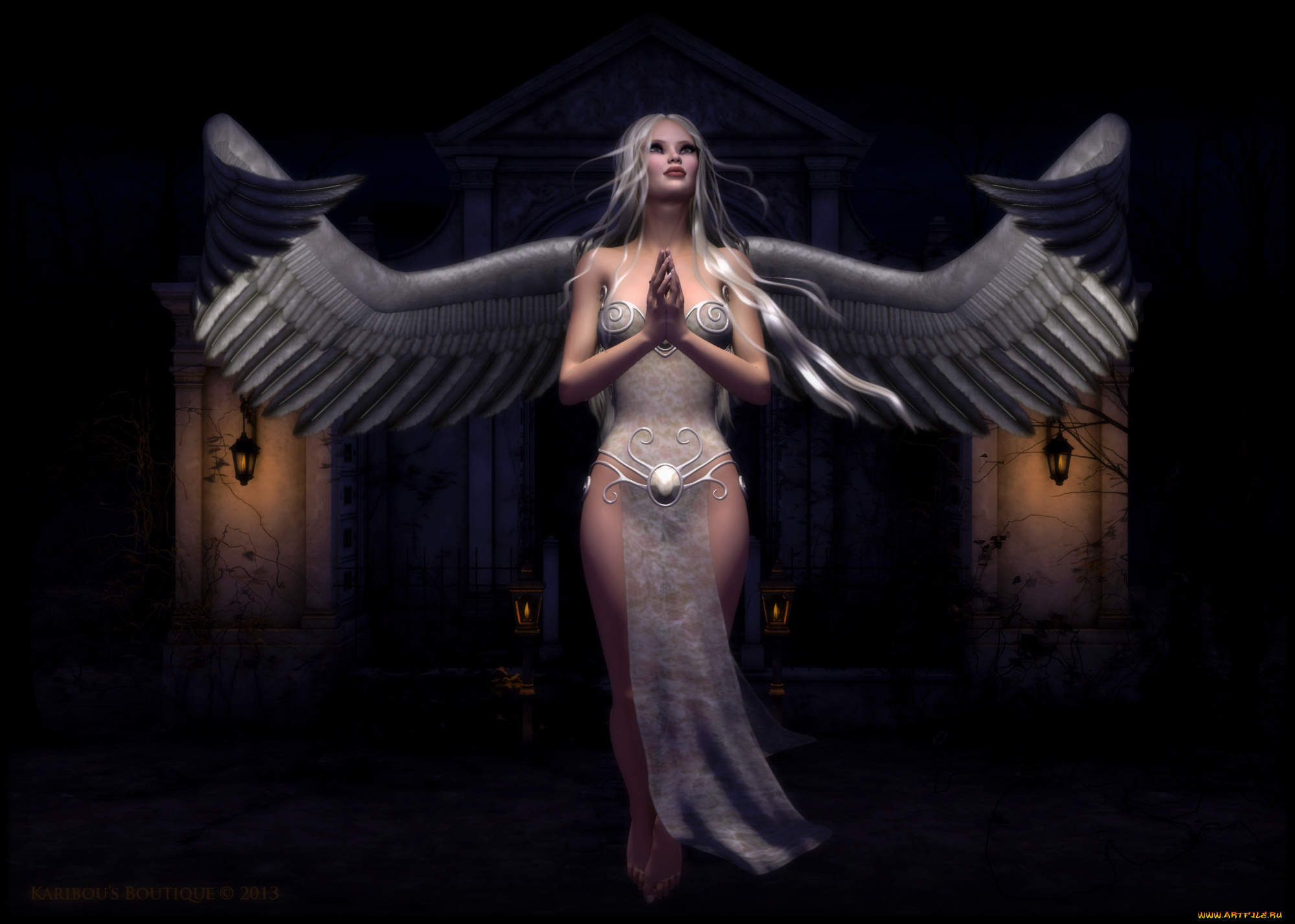 3д, графика, angel, , ангел, девушка, крылья