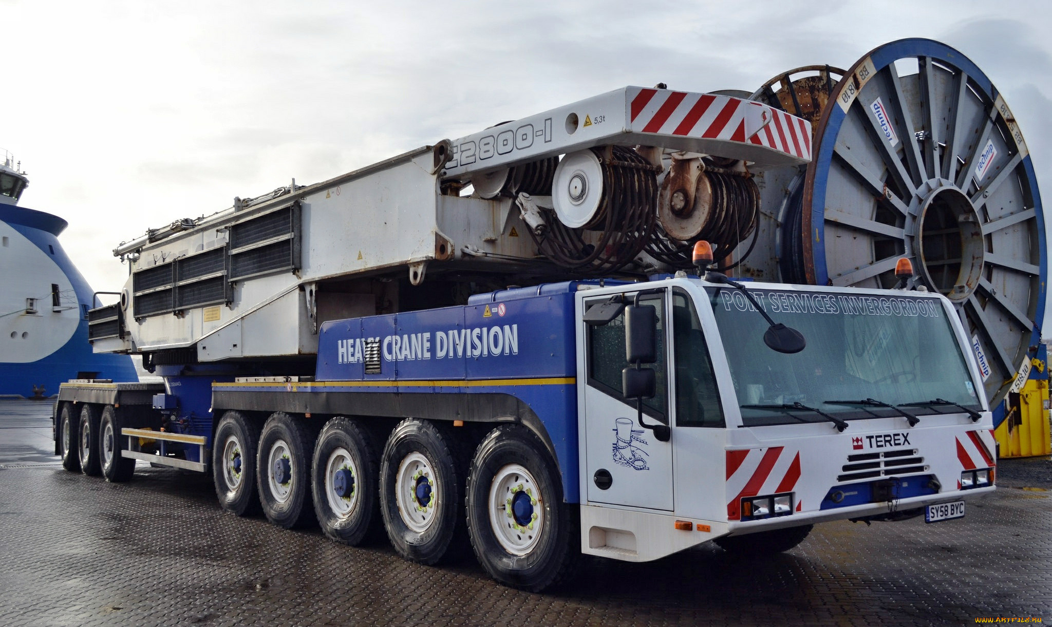 terex, demag, tc2800, техника, краны, автошасси, кран, самоходный