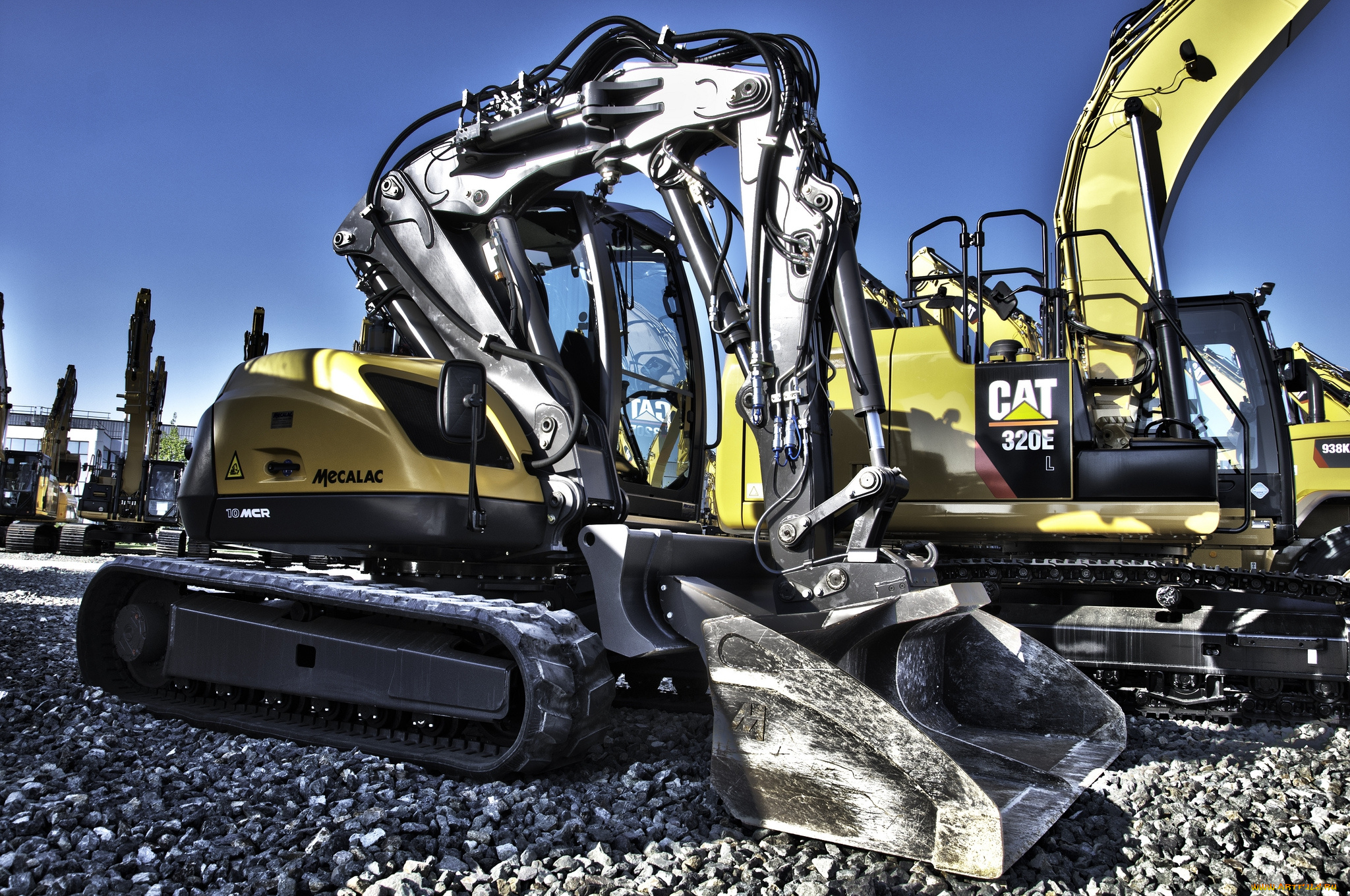 mecalac, 10mcr, техника, экскаваторы, гусеничный, самоходный, экскаватор