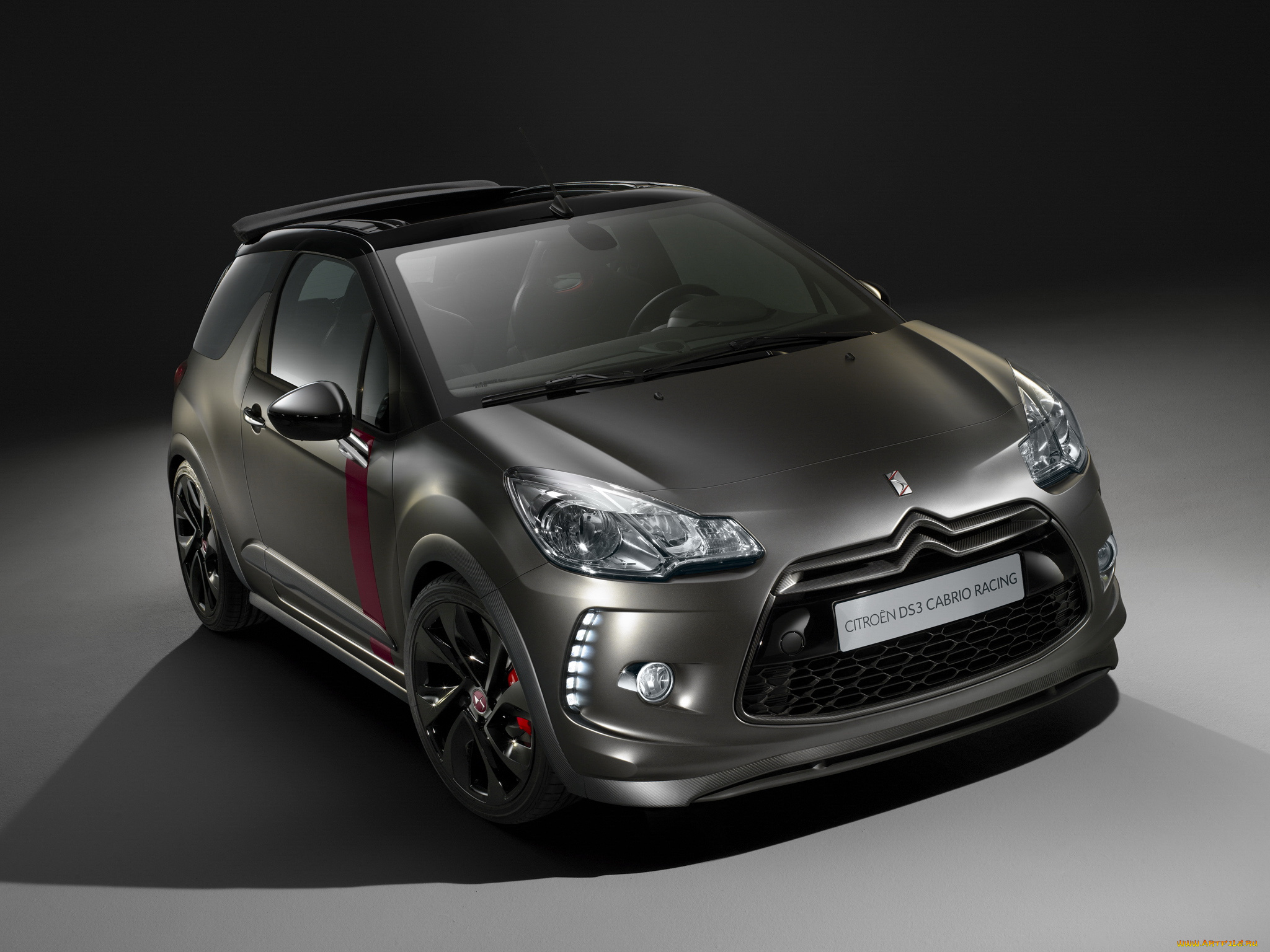автомобили, citroen, темный, ds3, citroеn, 2014г, racing, cabrio
