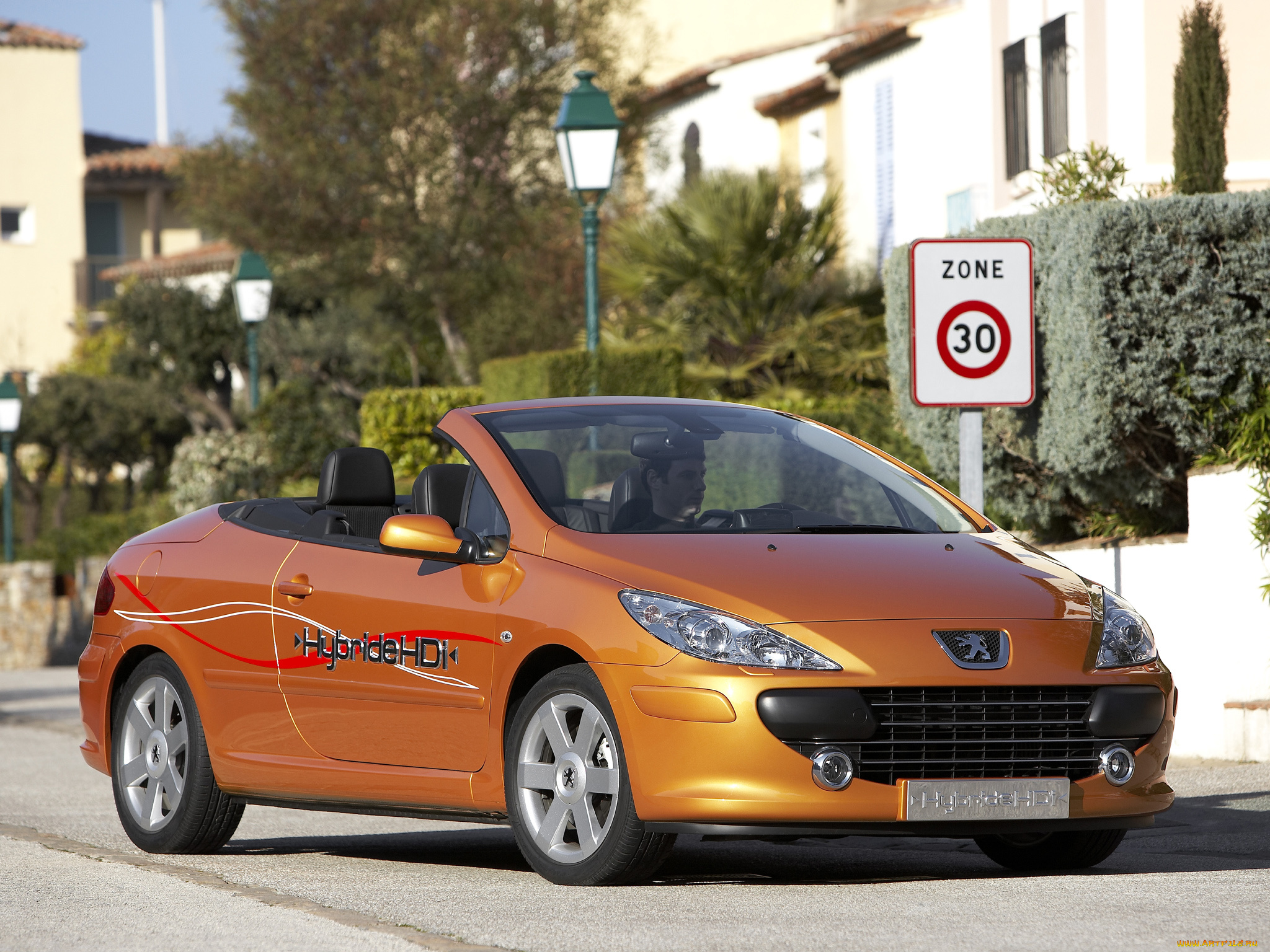 автомобили, peugeot, 2006г, concept, hdi, hybride, cc, 307