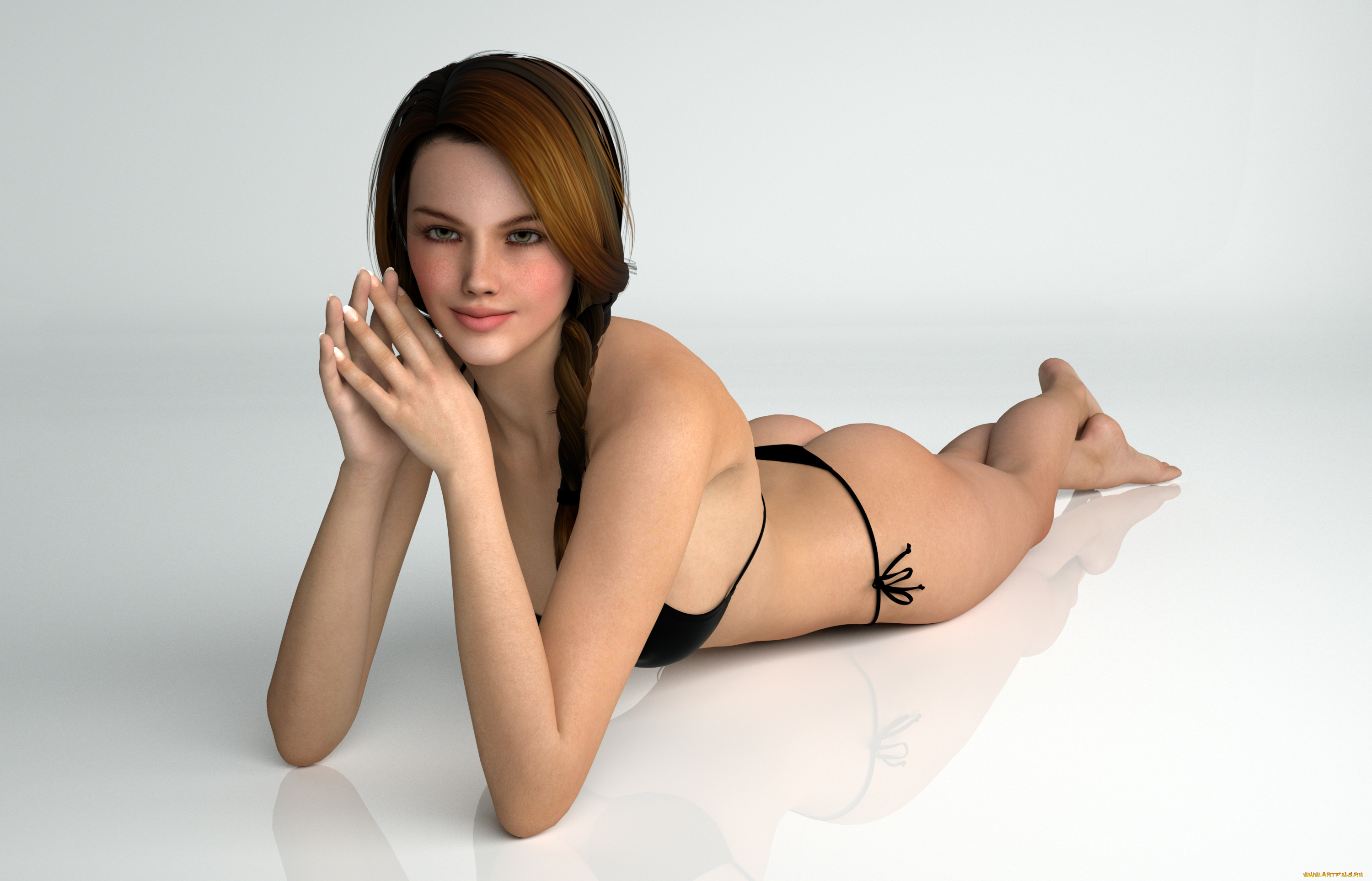 3д, графика, people, , люди, девушка, взгляд