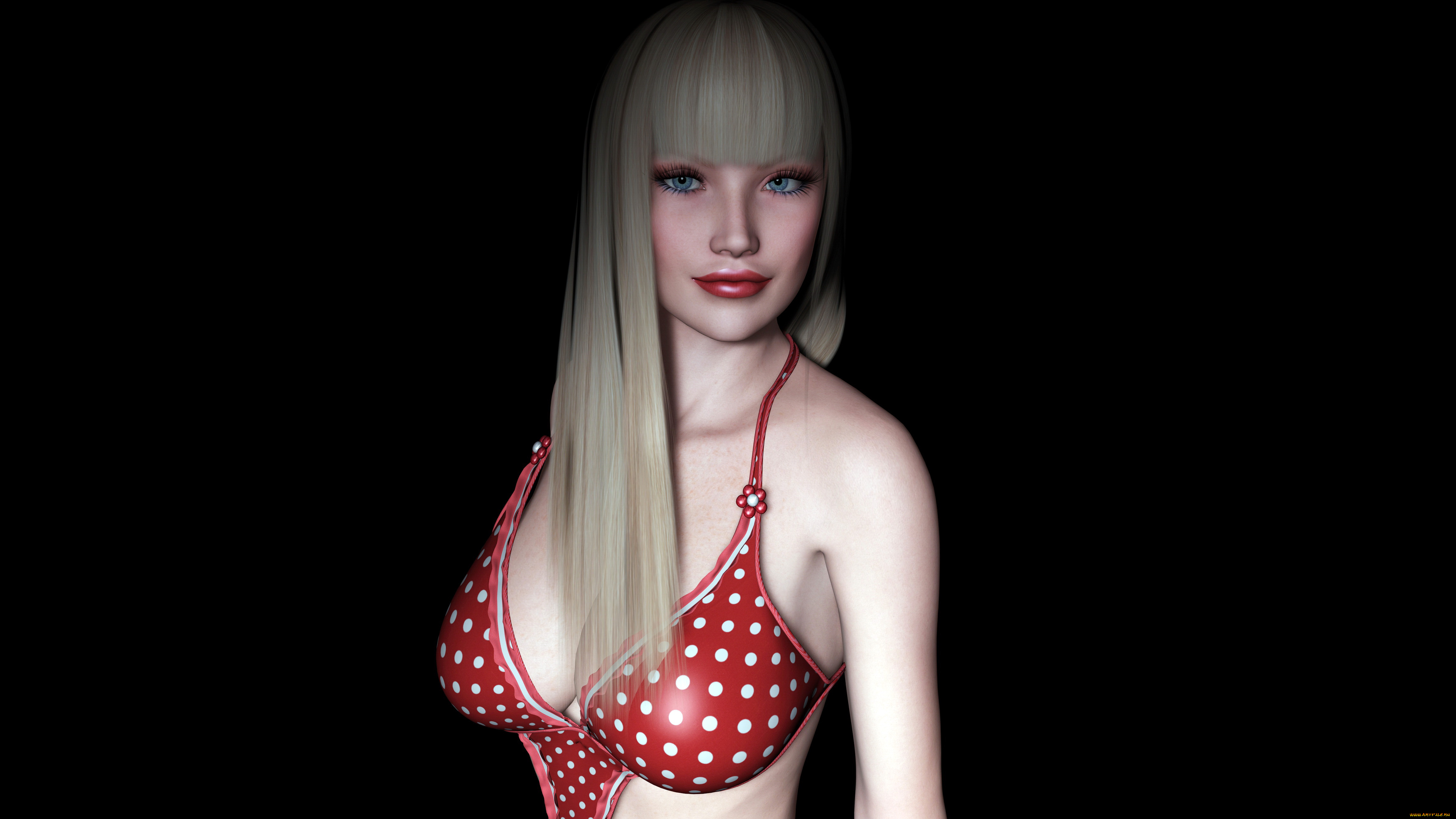 3д, графика, people, , люди, девушка, взгляд, блондинка