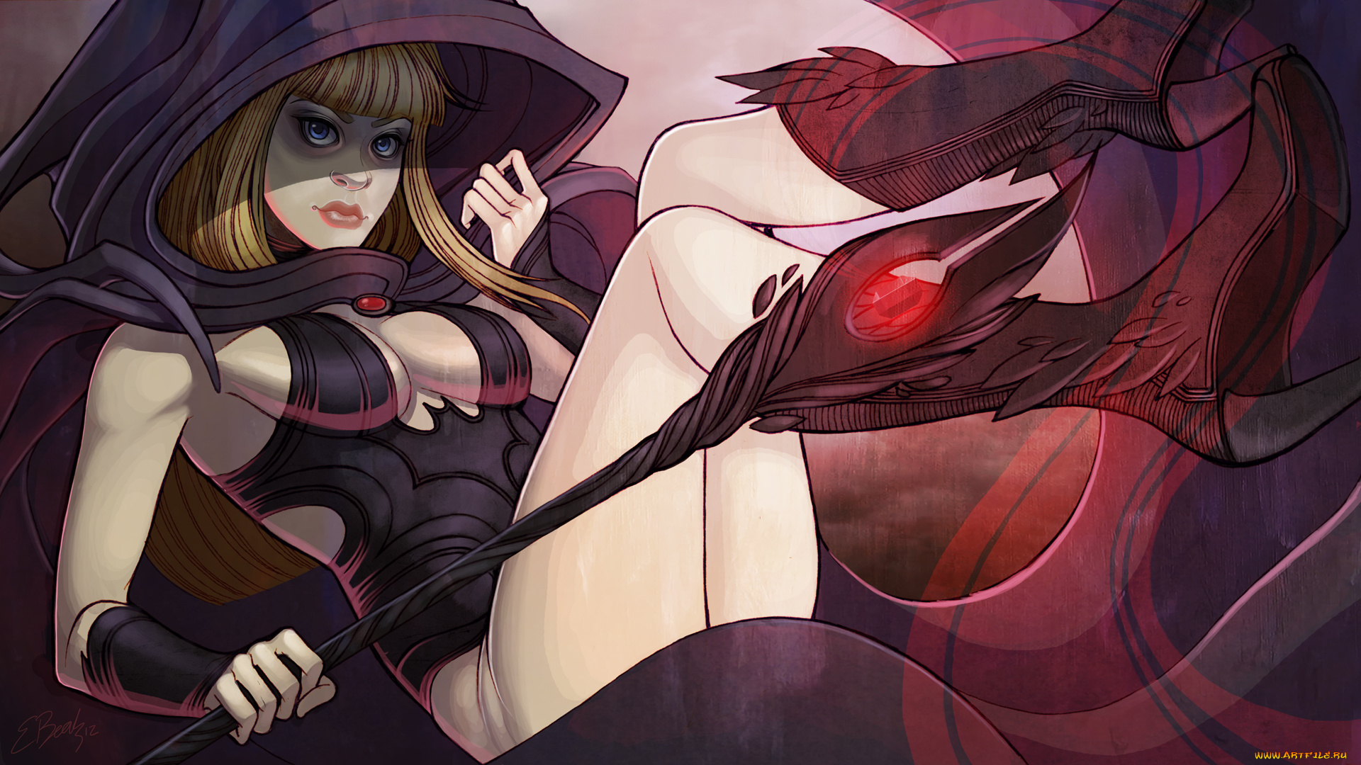 фэнтези, девушки, фон, взгляд, девушка