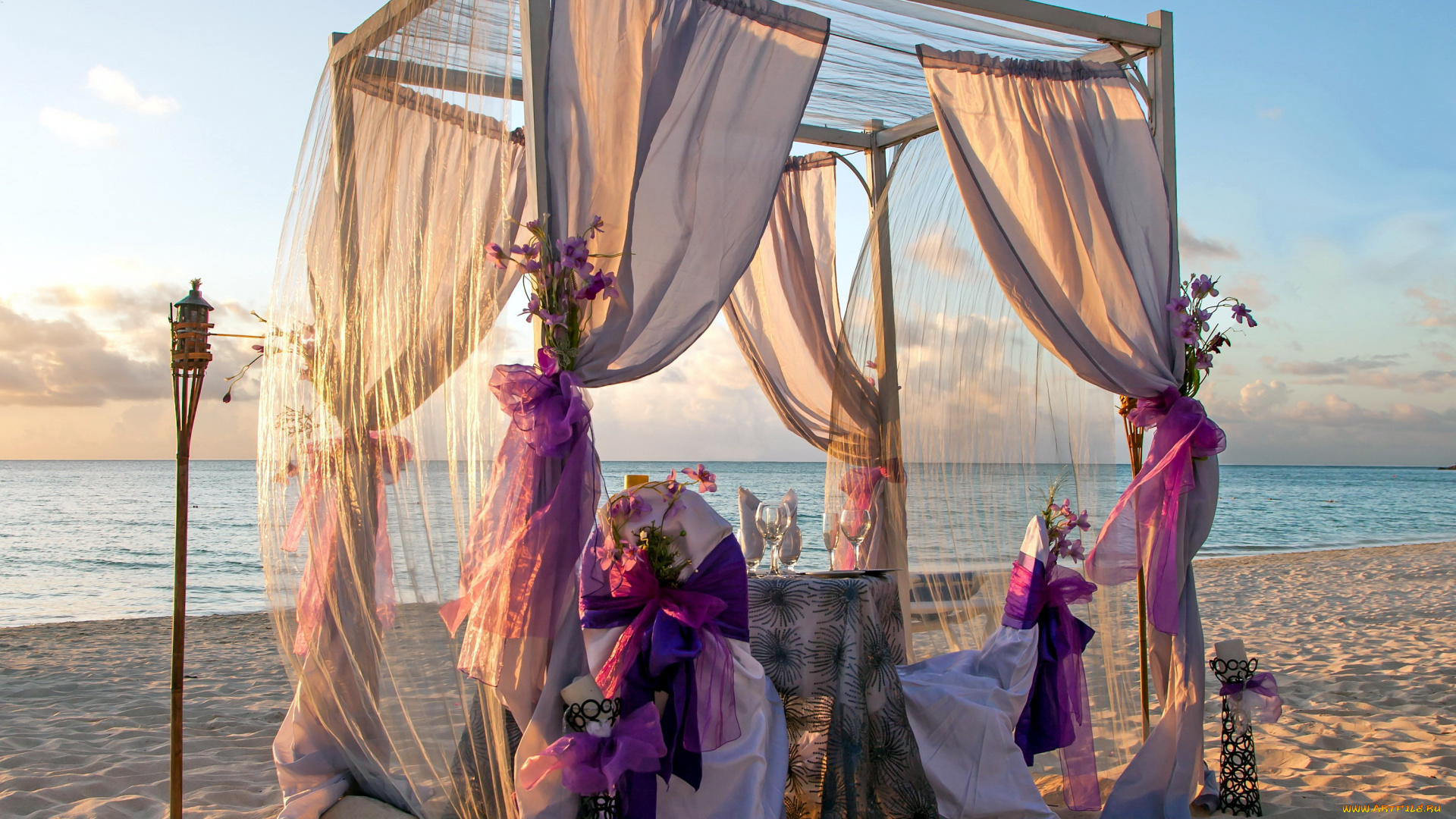 интерьер, декор, , отделка, , сервировка, украшения, кресла, стол, пляж, море