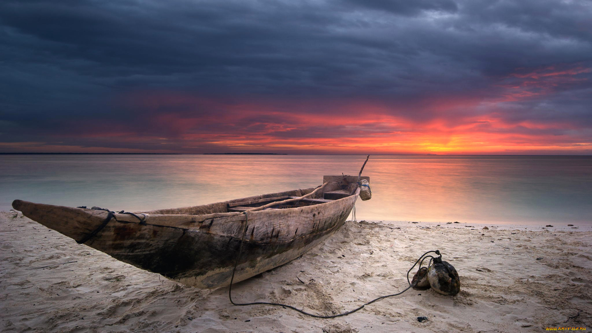 корабли, лодки, , шлюпки, лодка, небо, песок, берег, море, закат, облака